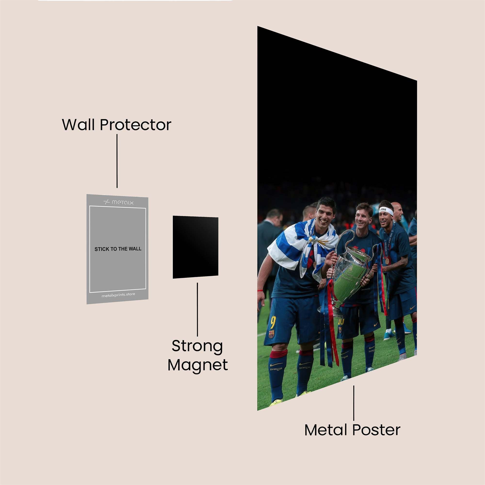 Messi Triumphant Safe Wall Magnetic / M