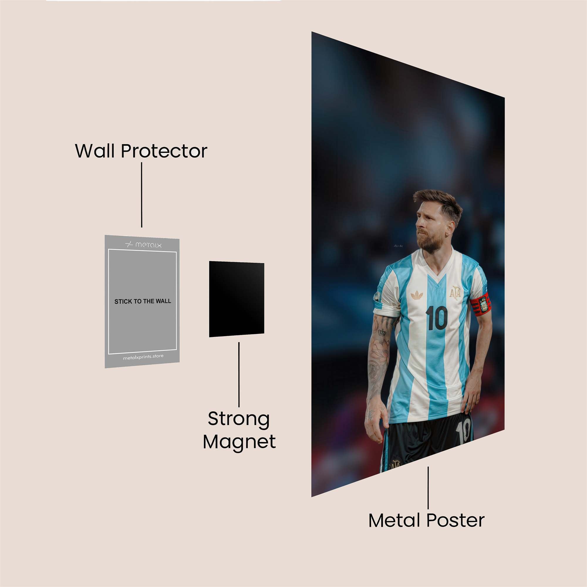 Messi Majestic Safe Wall Magnetic / M