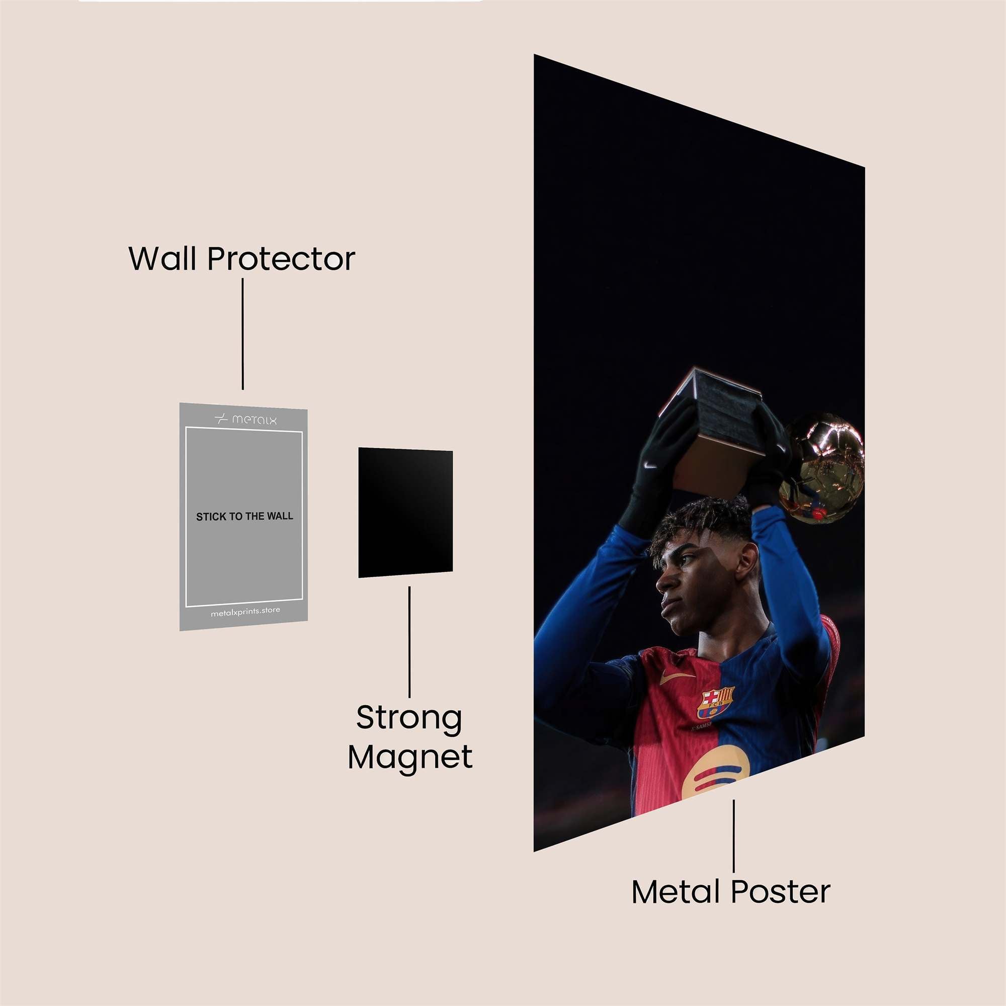Ansu Fati - Triumphant Safe Wall Magnetic / M