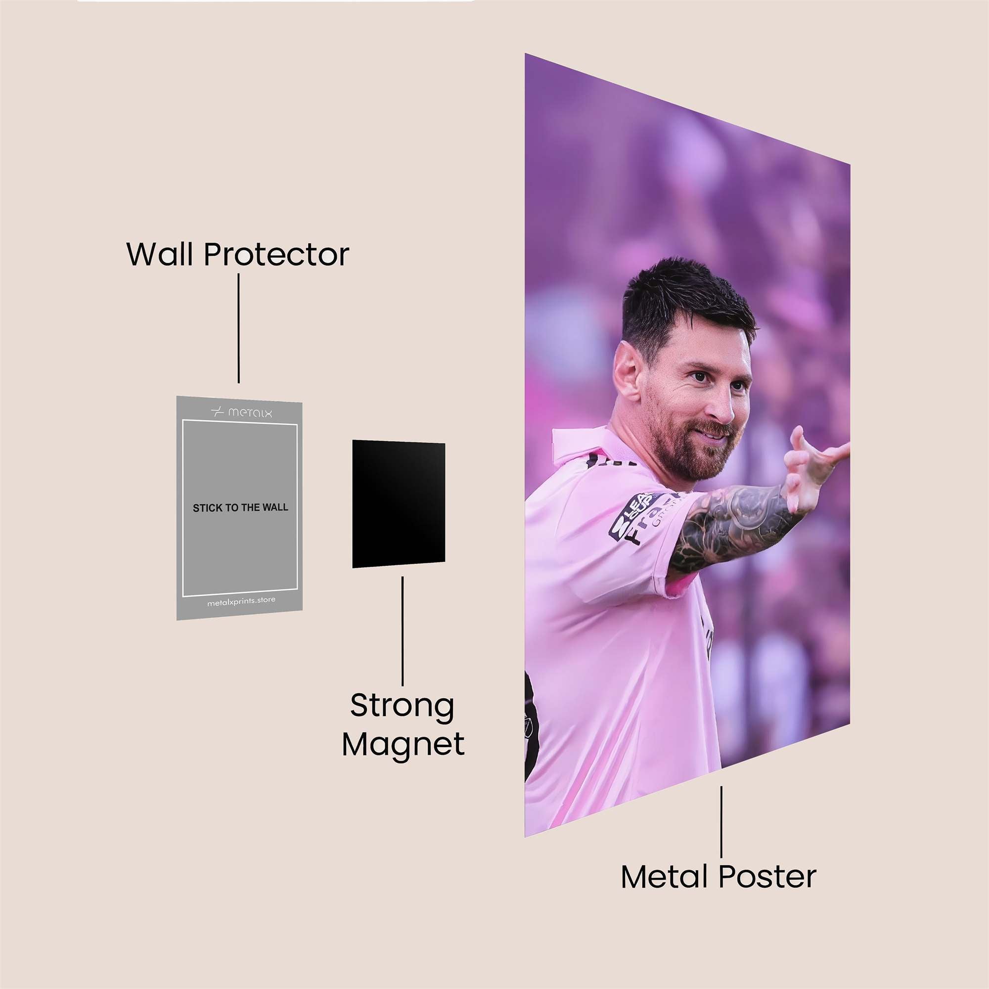 Messi Jubilant Safe Wall Magnetic / M