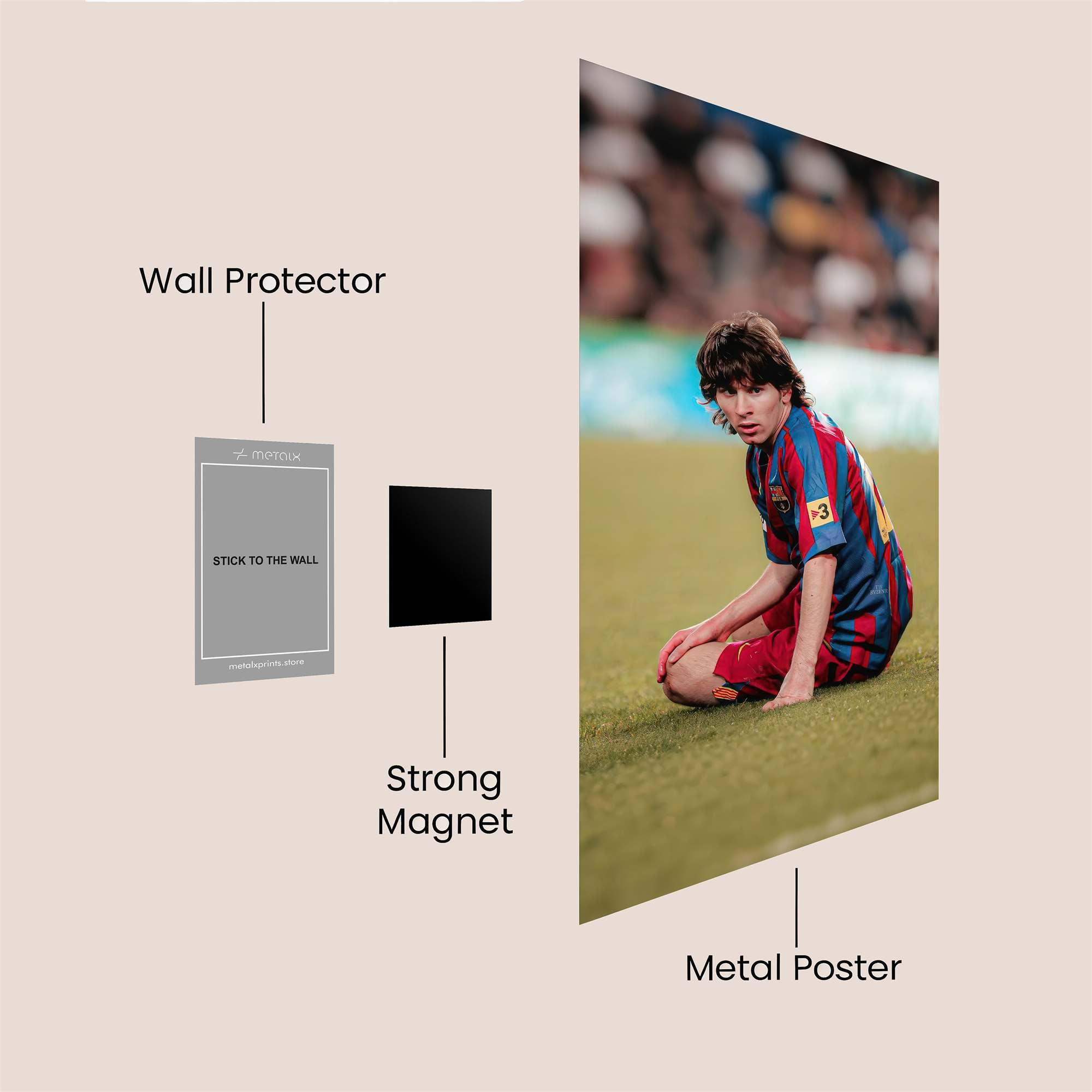 Messi Reflective Safe Wall Magnetic / M