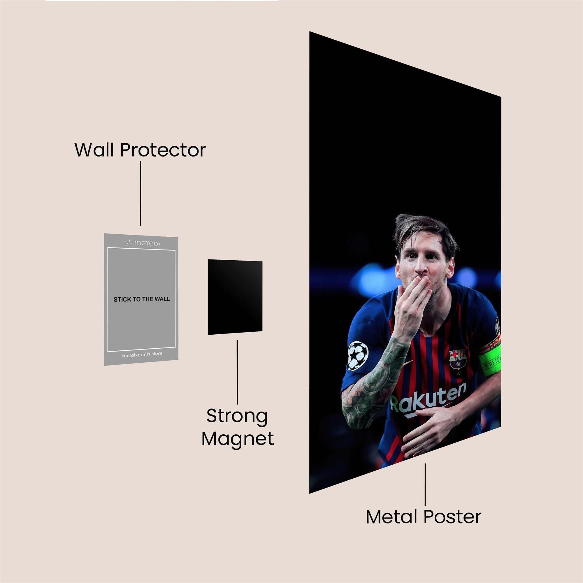 Messi Ecstasy Safe Wall Magnetic / M