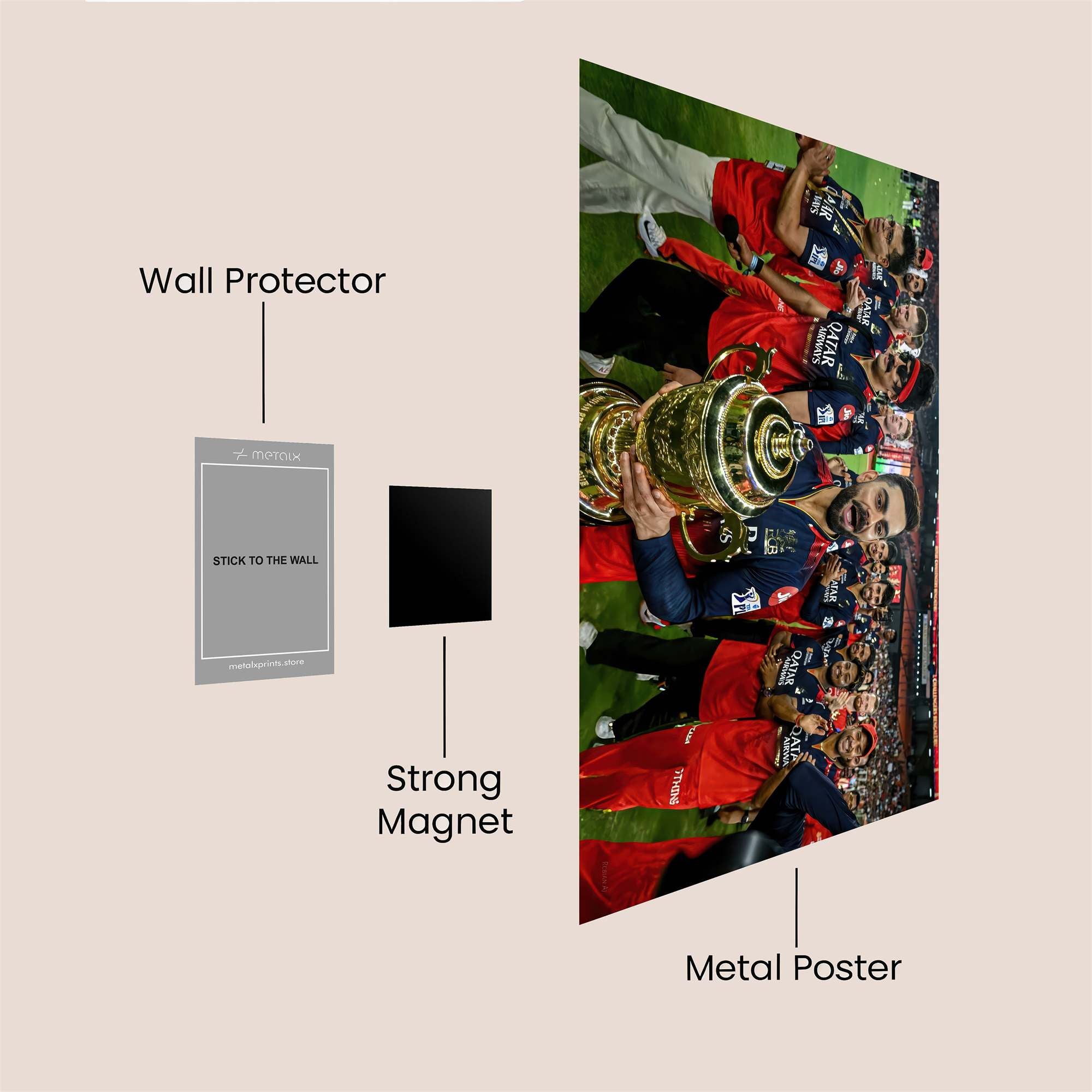 Kohli Triumphant Safe Wall Magnetic / M
