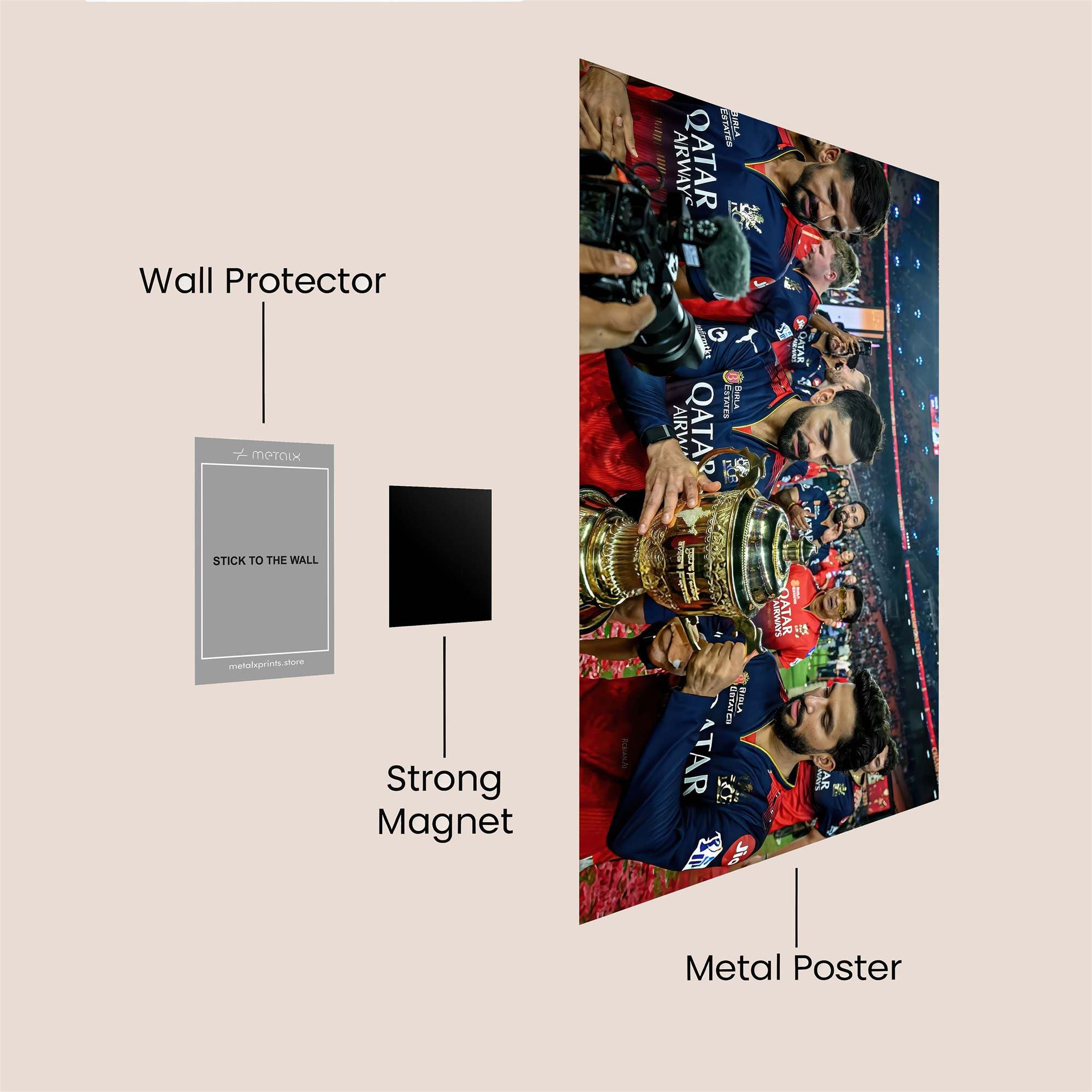 Kohli Triumphant Safe Wall Magnetic / M