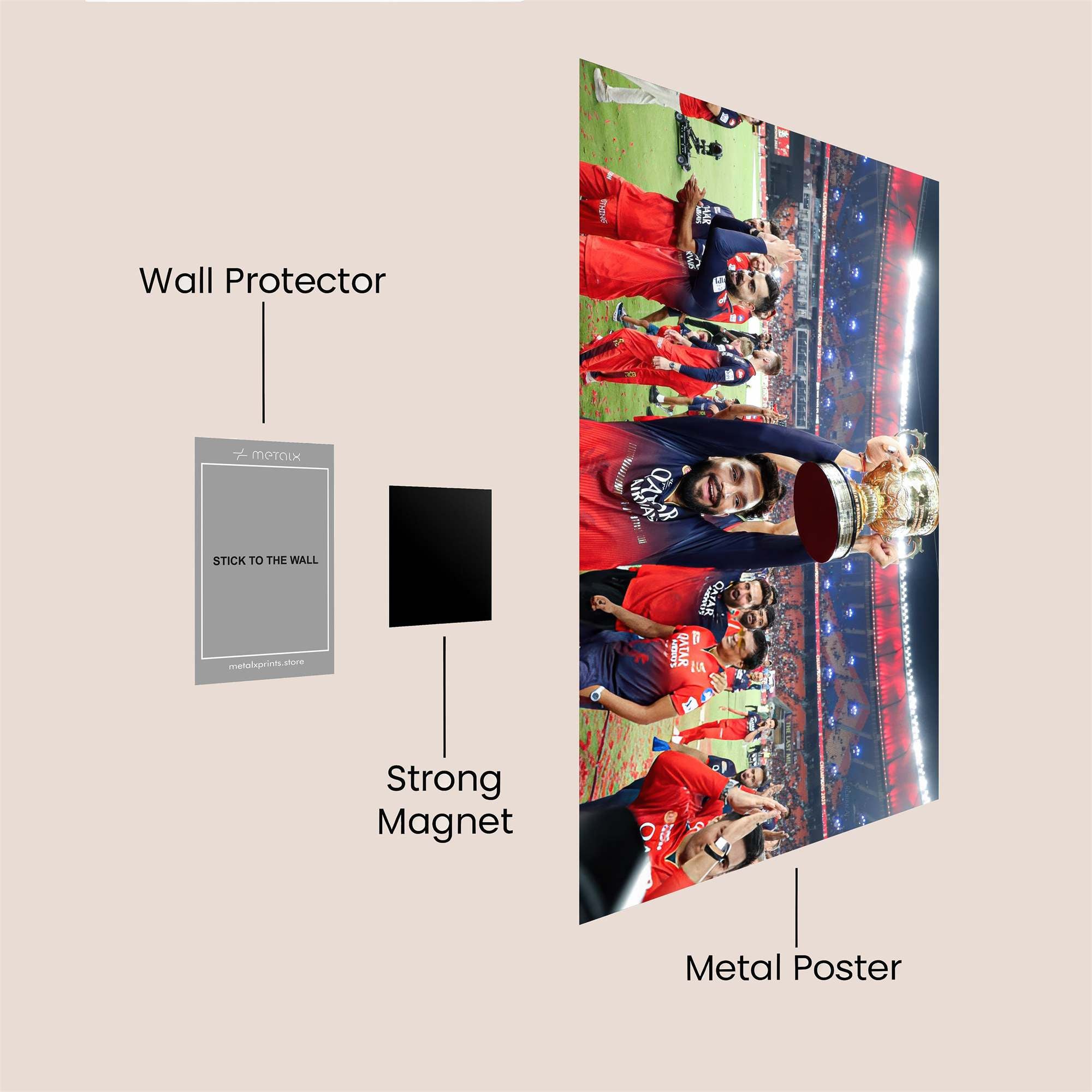 Dhoni Triumphant Safe Wall Magnetic / M