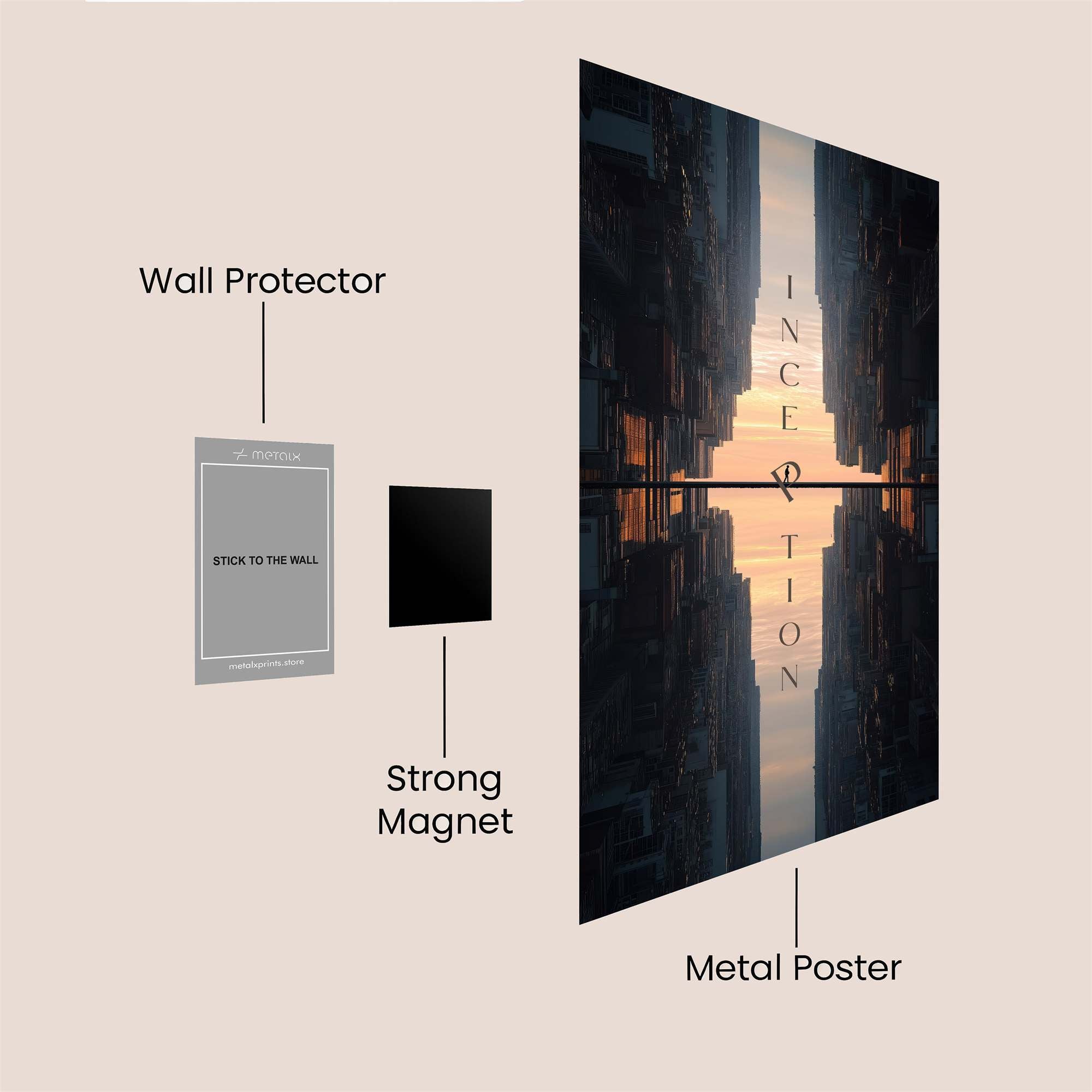 City Tranquil Safe Wall Magnetic / M