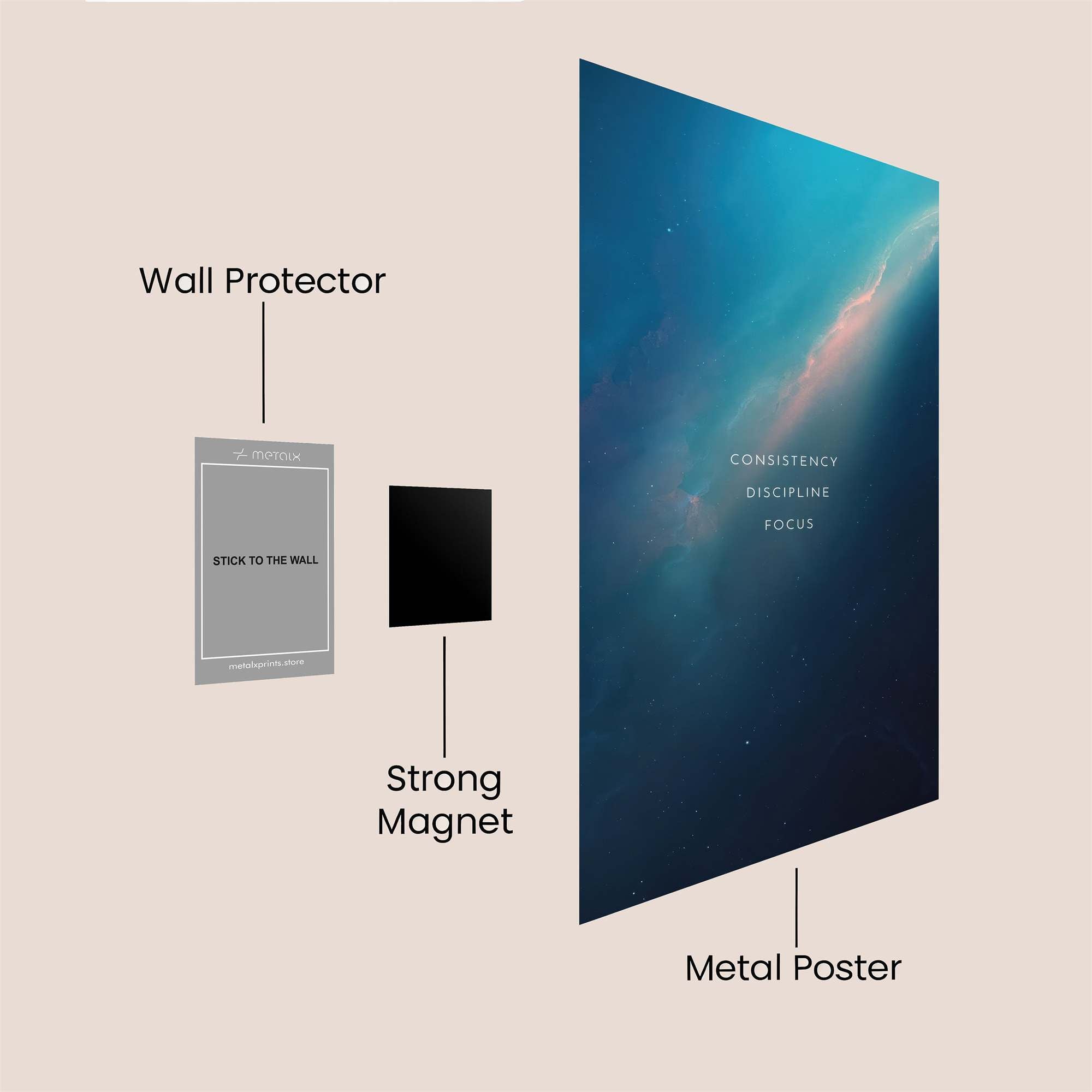 Cosmic Serenity Safe Wall Magnetic / M