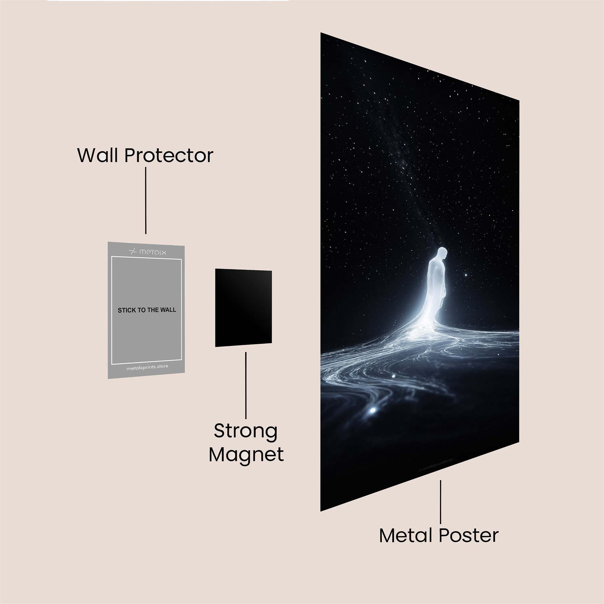 Cosmic Solitude Safe Wall Magnetic / M