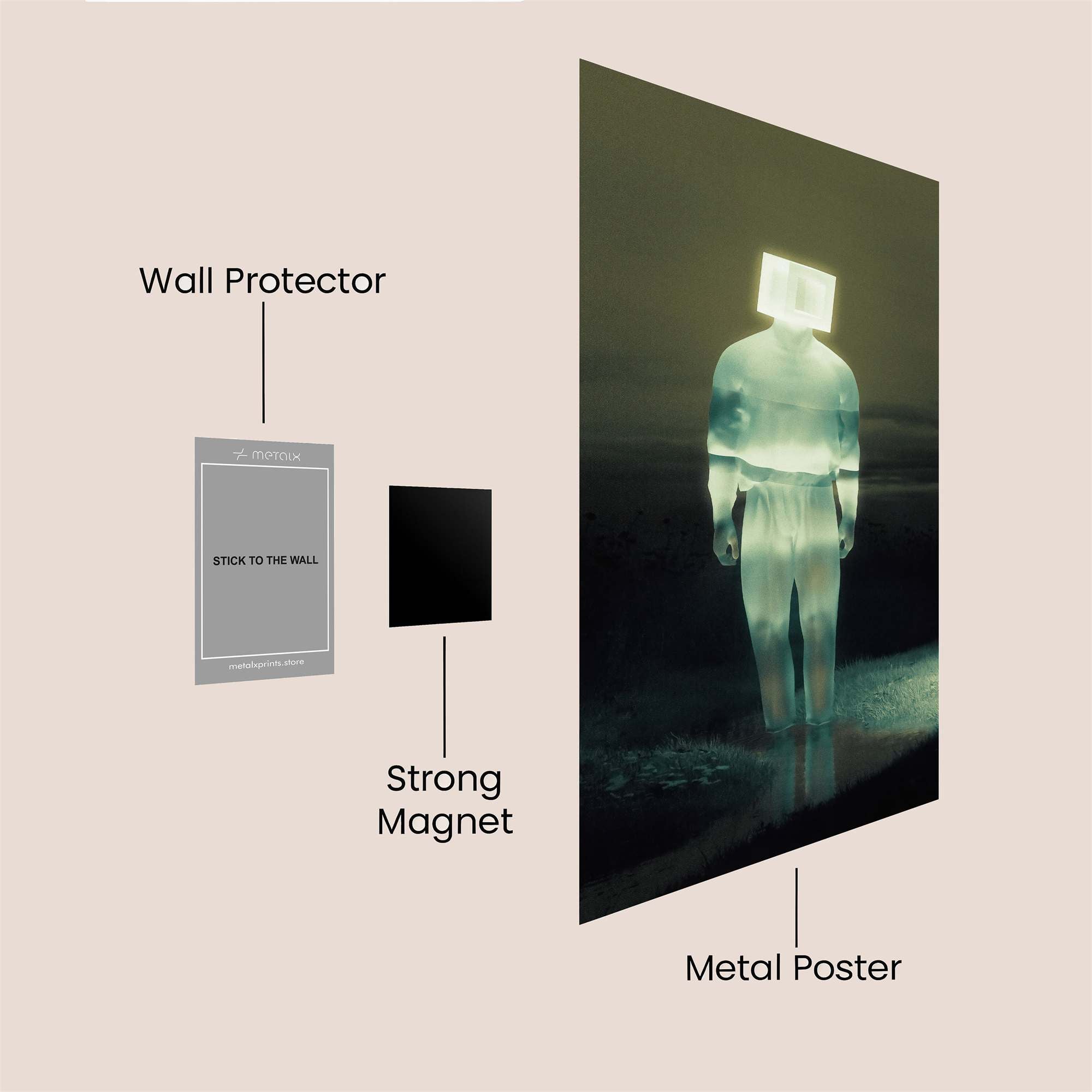 Cube Enigma Safe Wall Magnetic / M