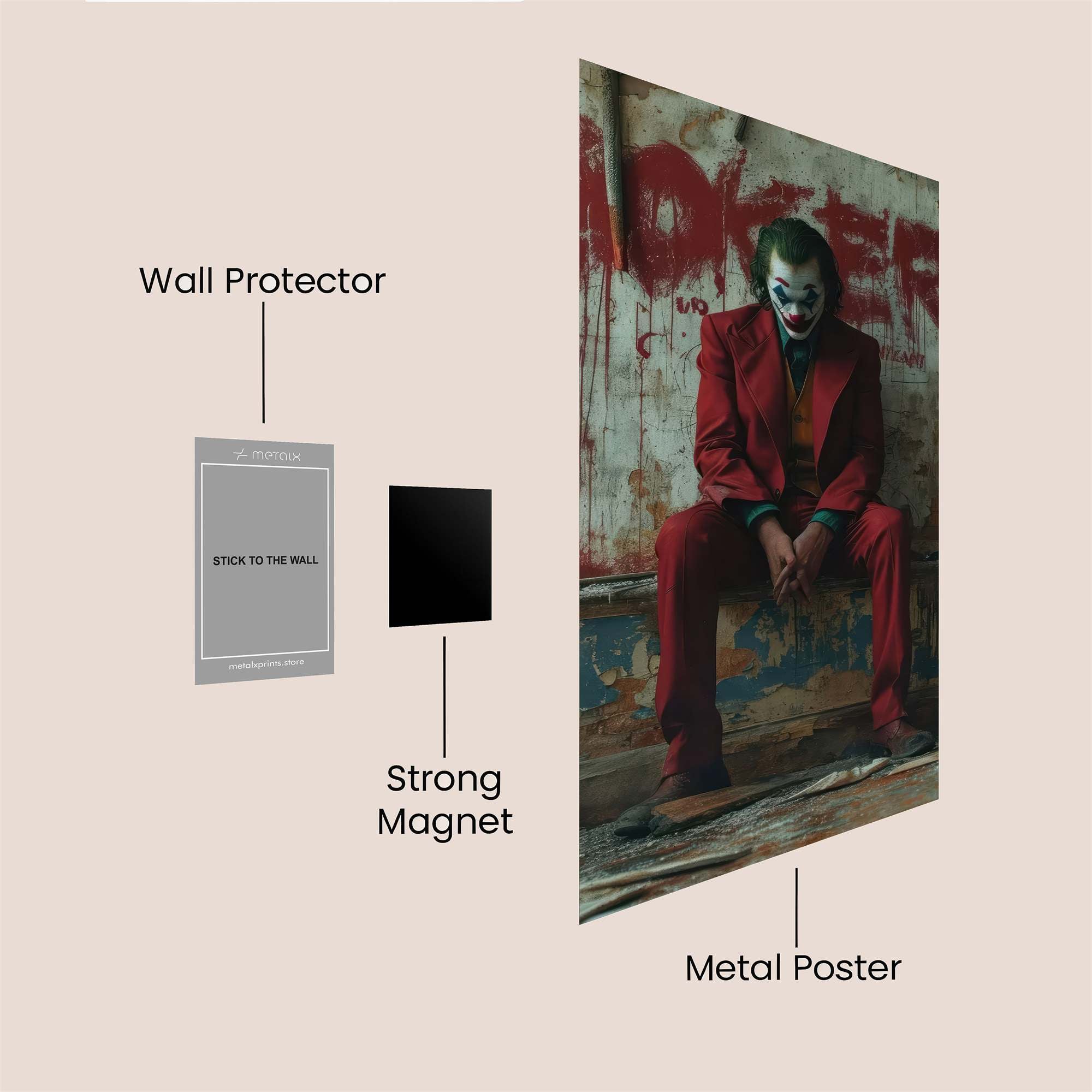 Joker Melancholy Safe Wall Magnetic / M