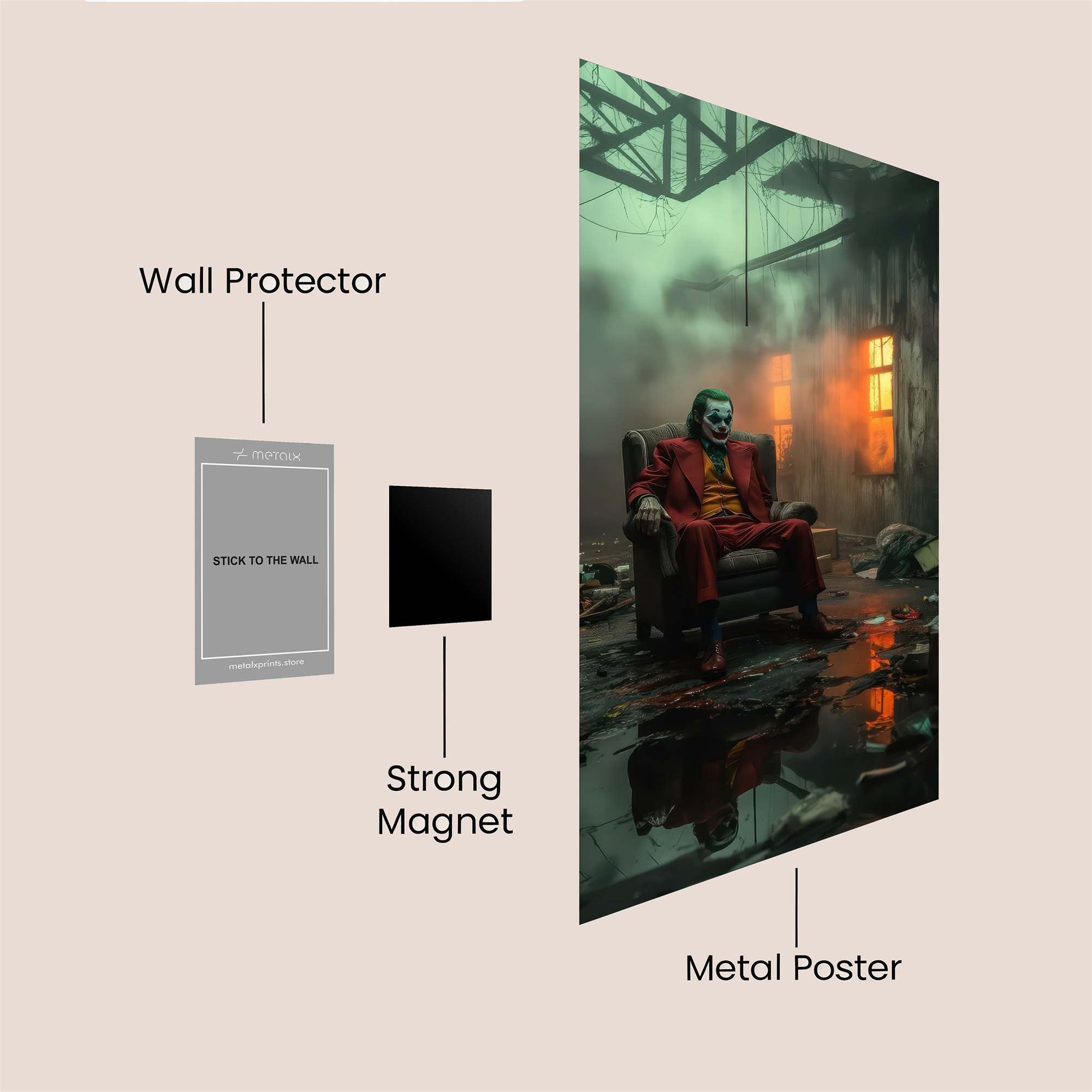 Joker Gloom Safe Wall Magnetic / M