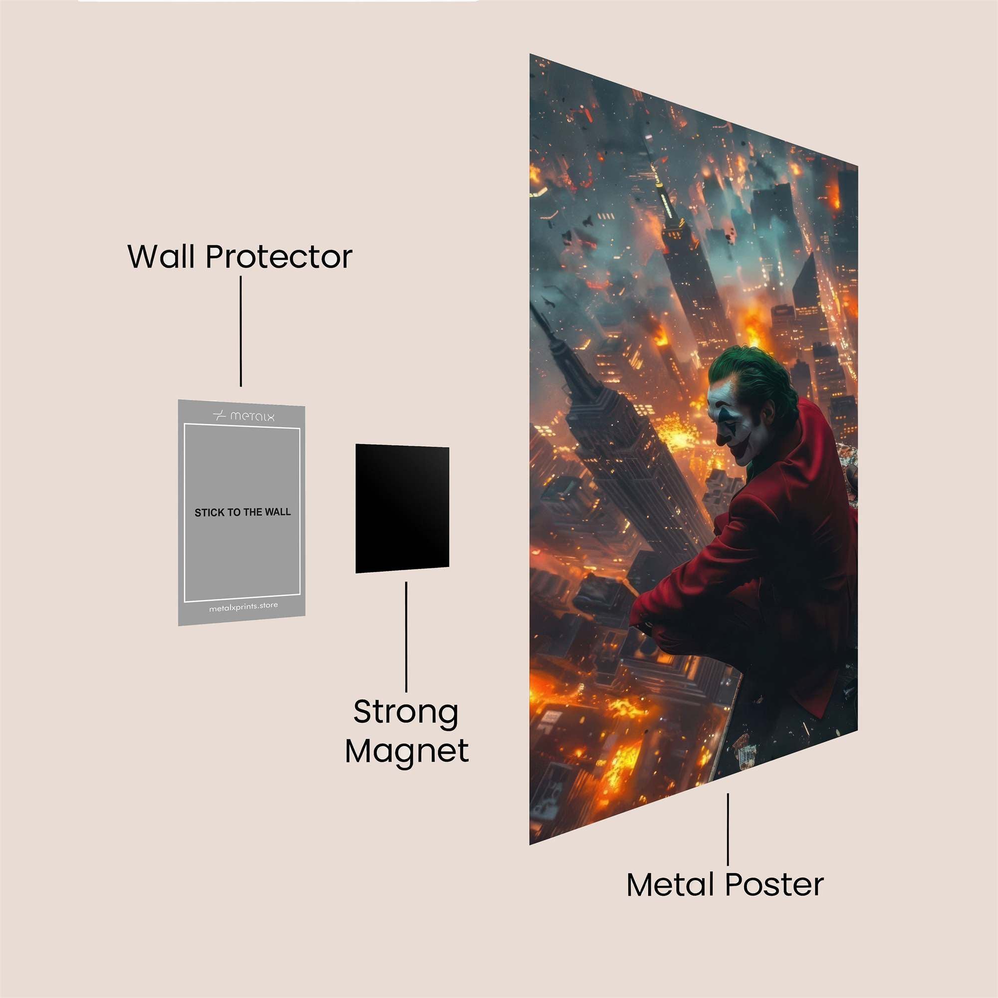 Joker Apocalypse Safe Wall Magnetic / M