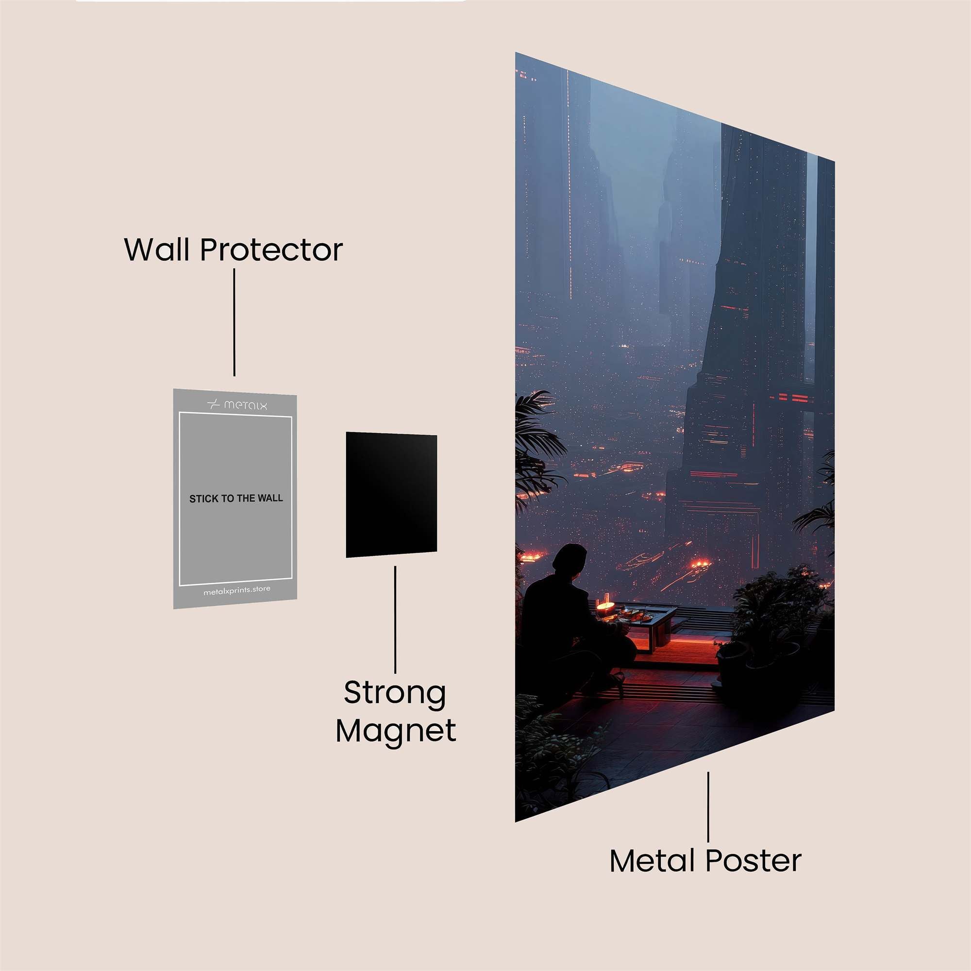 Cyber Solitude Safe Wall Magnetic / M