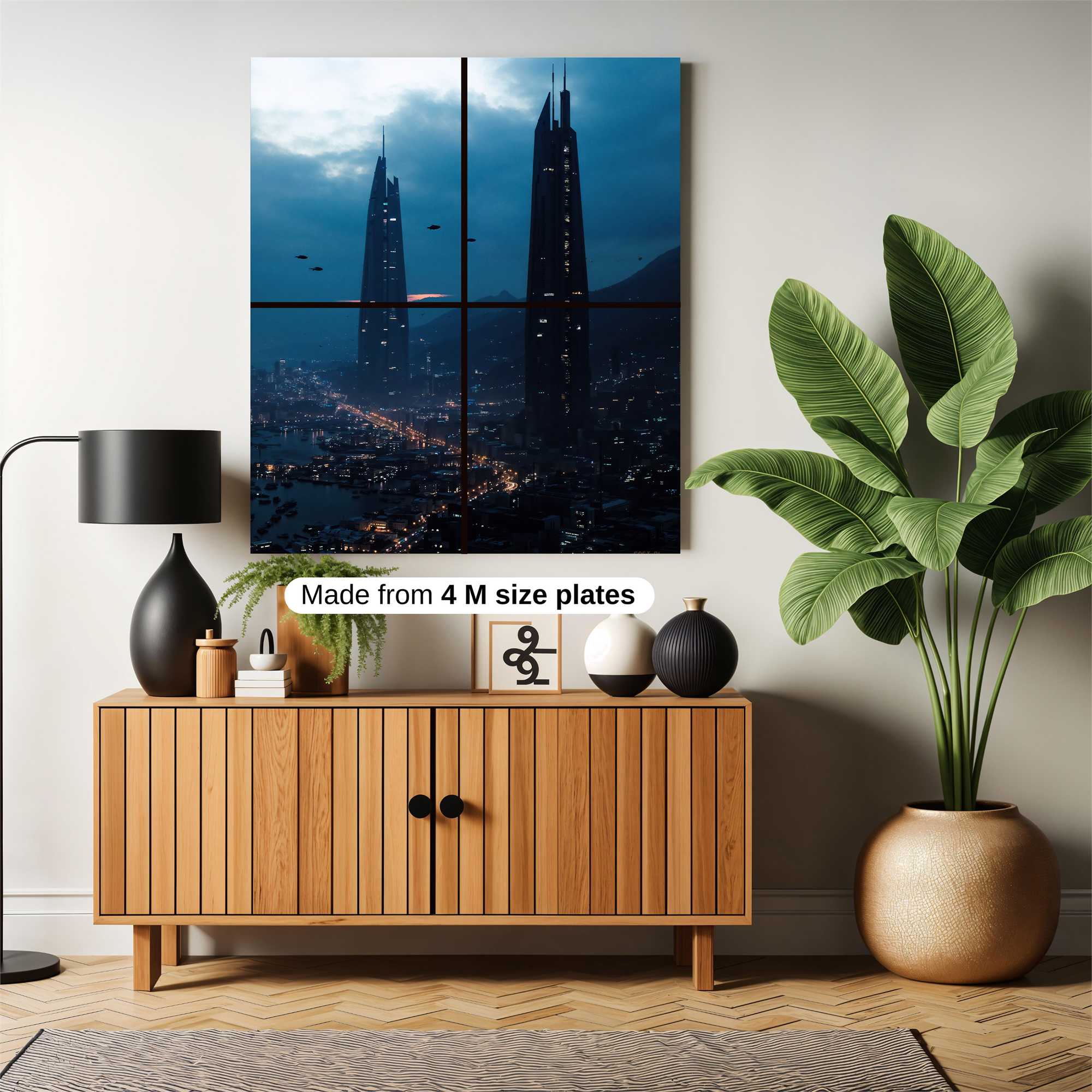 Skyscrapers Solitude Safe Wall Magnetic / M