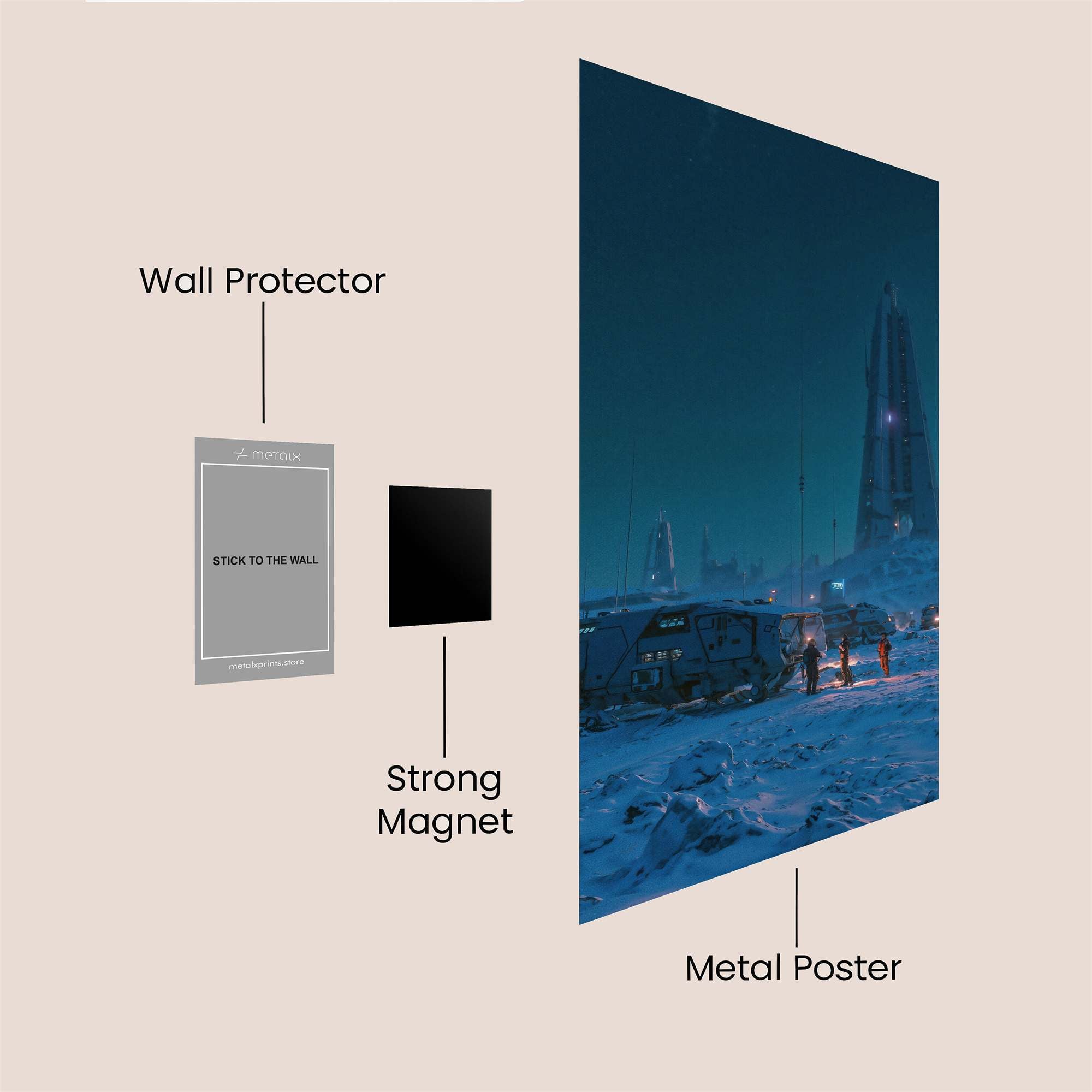 Monolith Mystery Safe Wall Magnetic / M
