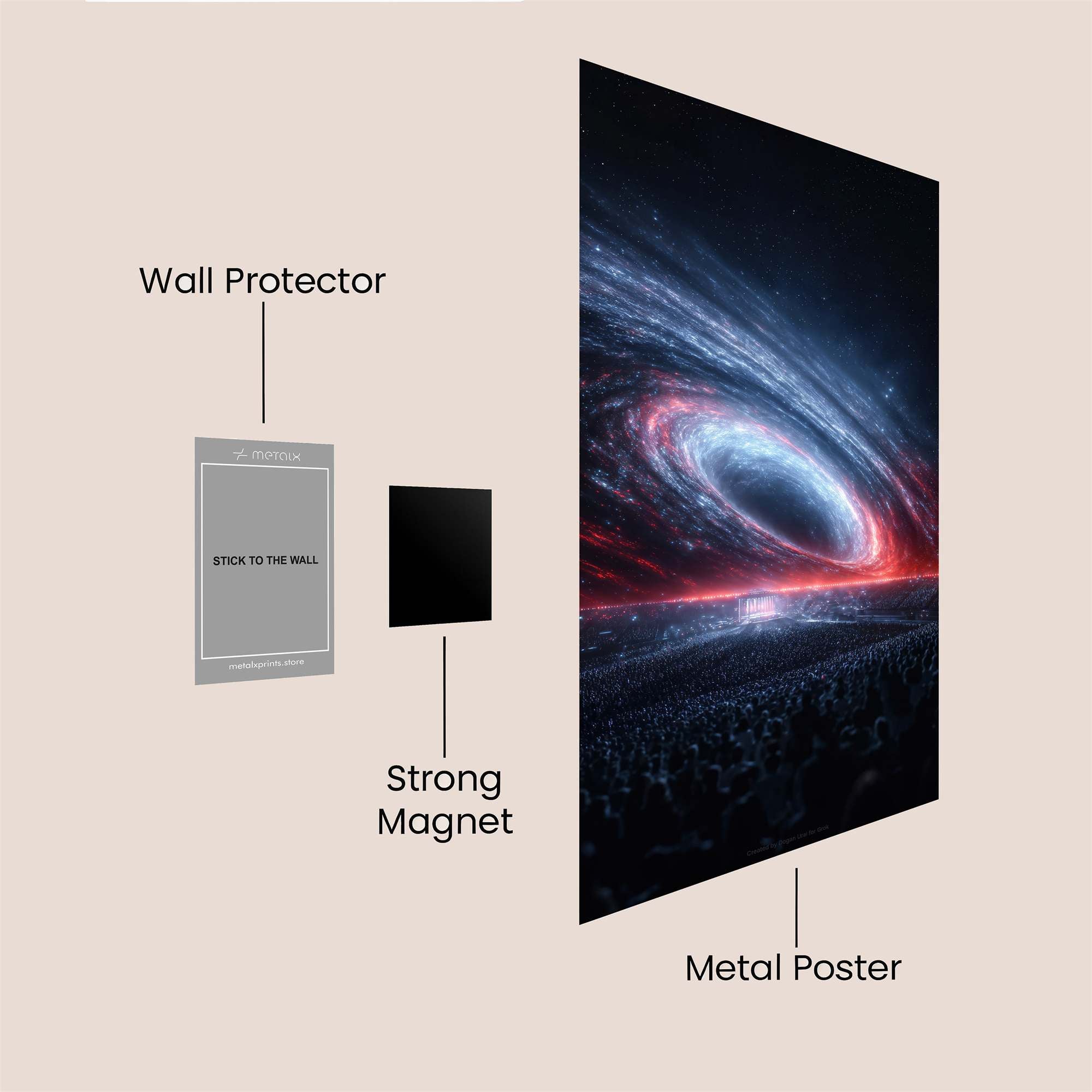 Galactic Awe Safe Wall Magnetic / M