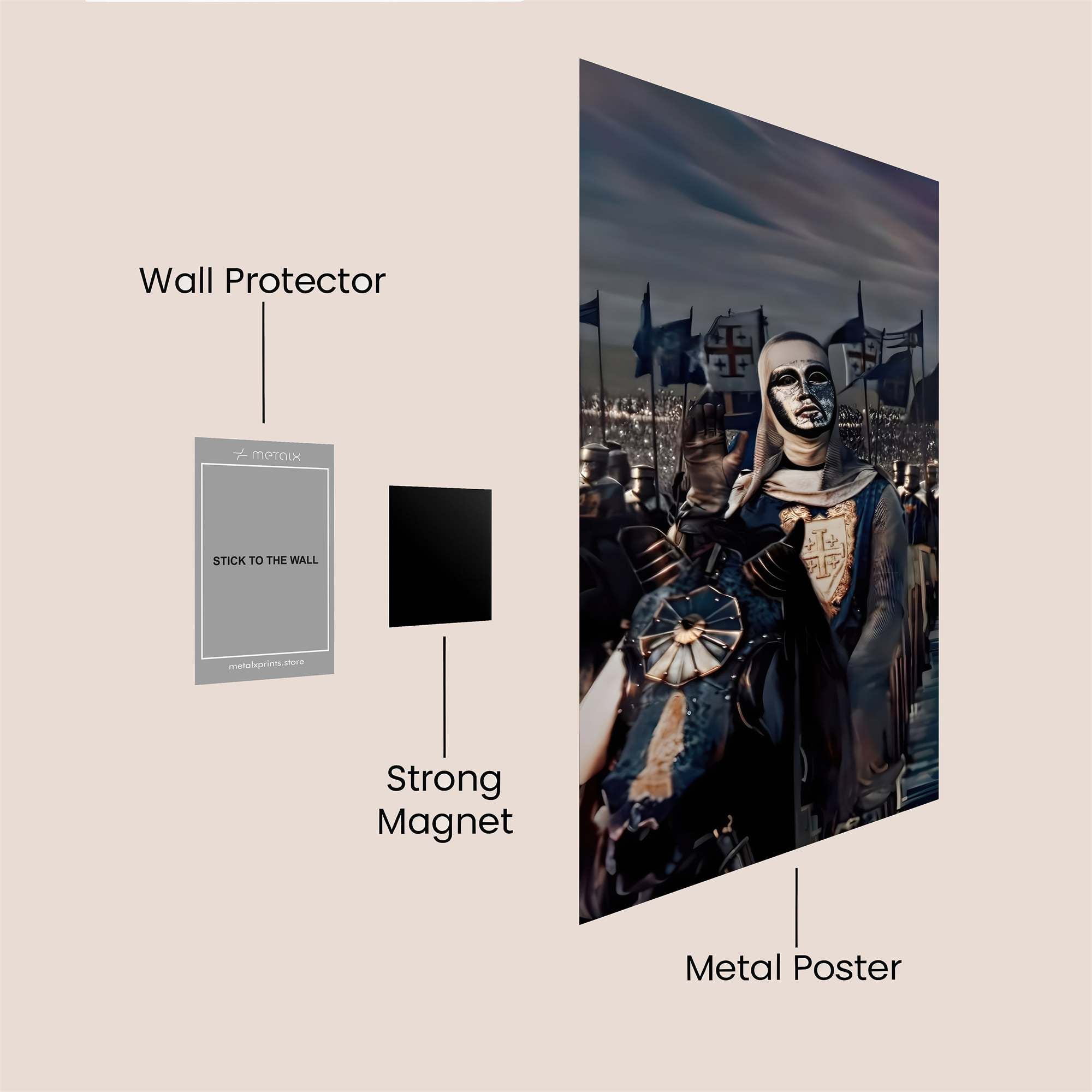 Knight Gloom Safe Wall Magnetic / M