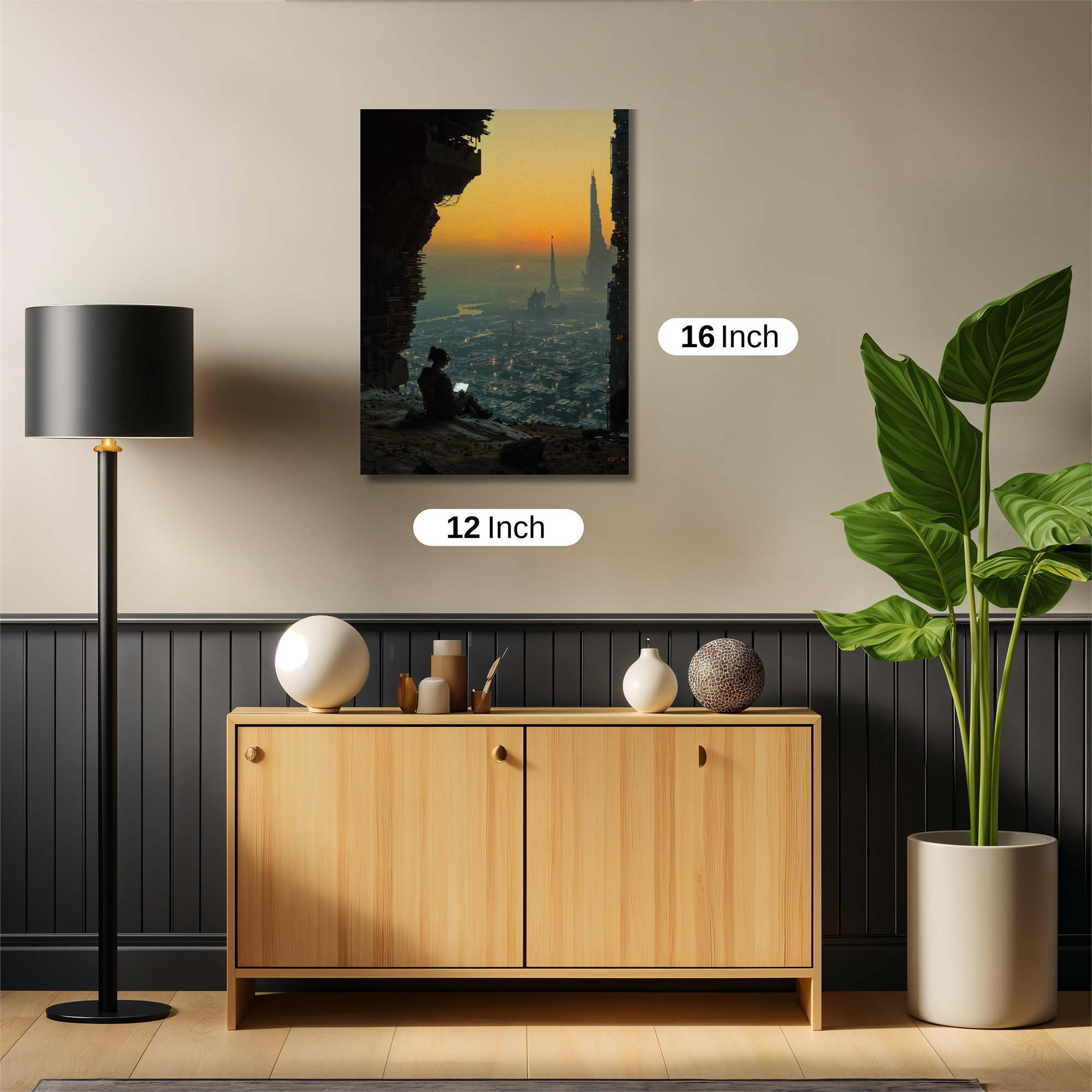 Sunset Serenity Safe Wall Magnetic / M