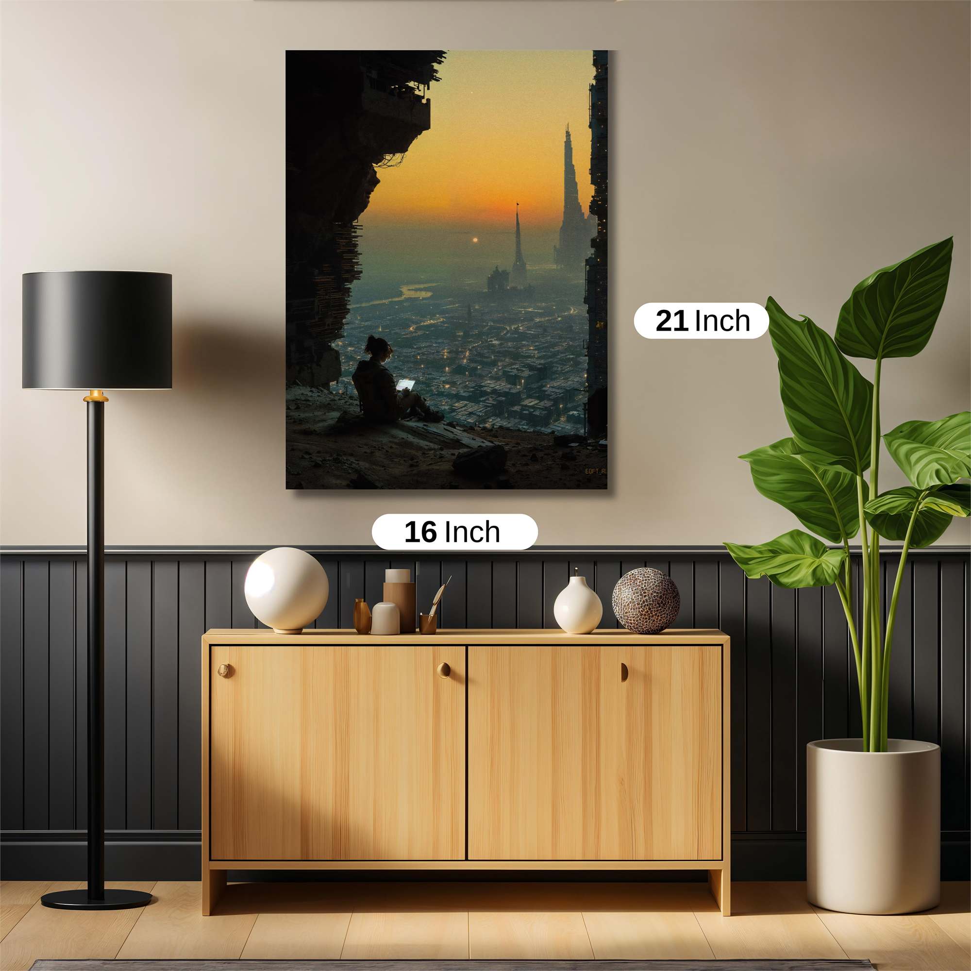 Sunset Serenity Safe Wall Magnetic / M