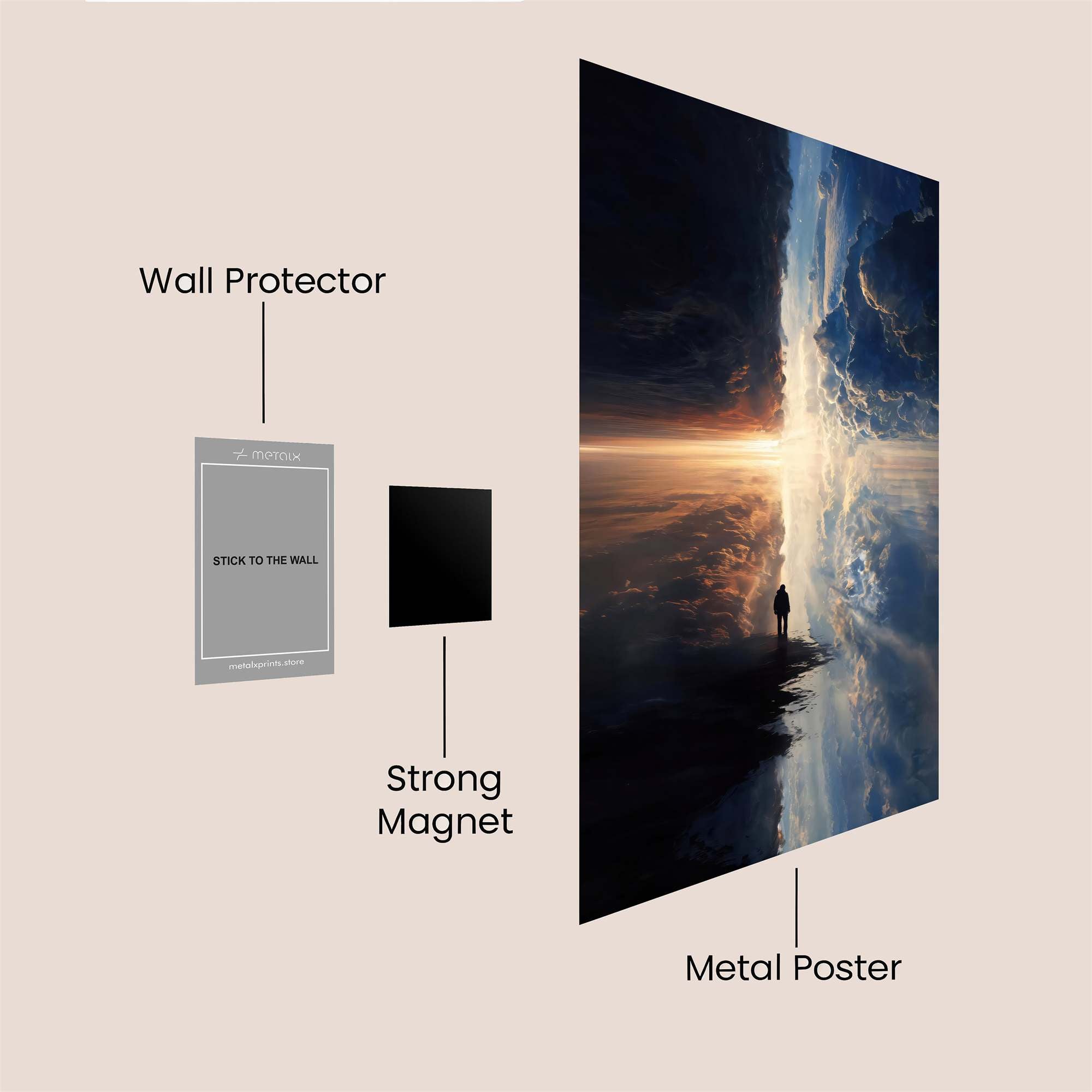Journey Serene Safe Wall Magnetic / M