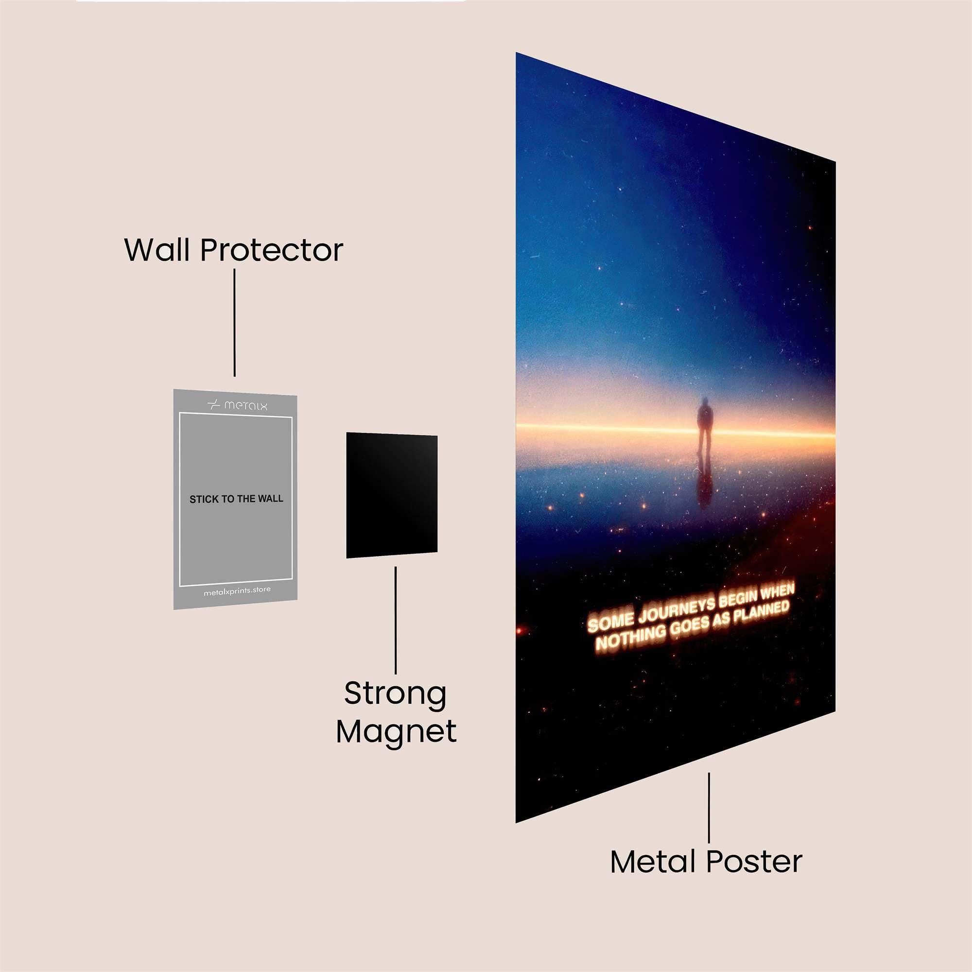 Journey Begins Safe Wall Magnetic / M