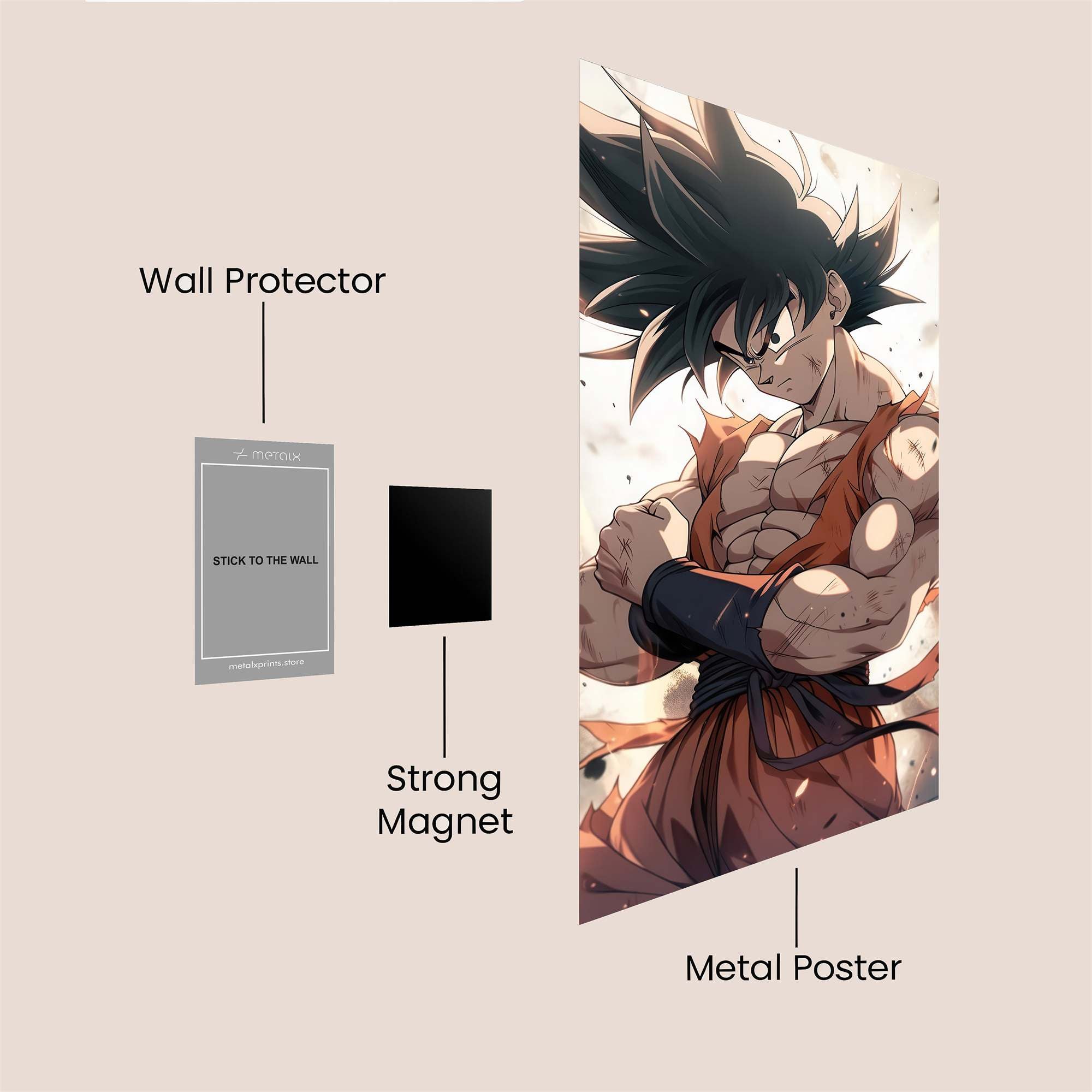 Goku Resolute Safe Wall Magnetic / M
