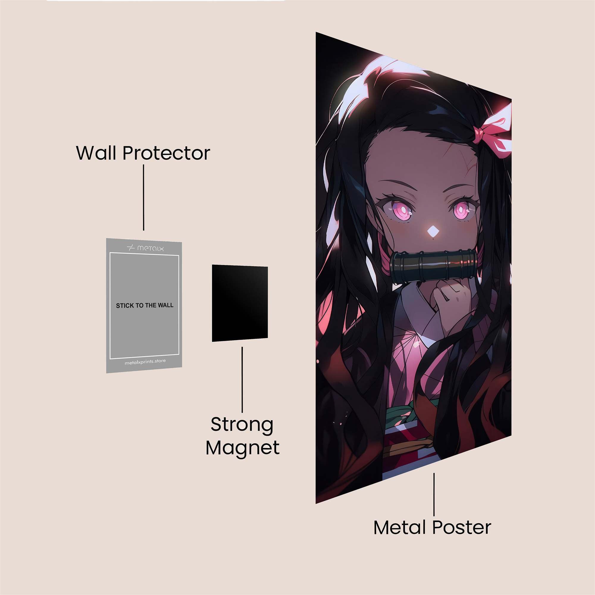 Nezuko Enigmatic Safe Wall Magnetic / M