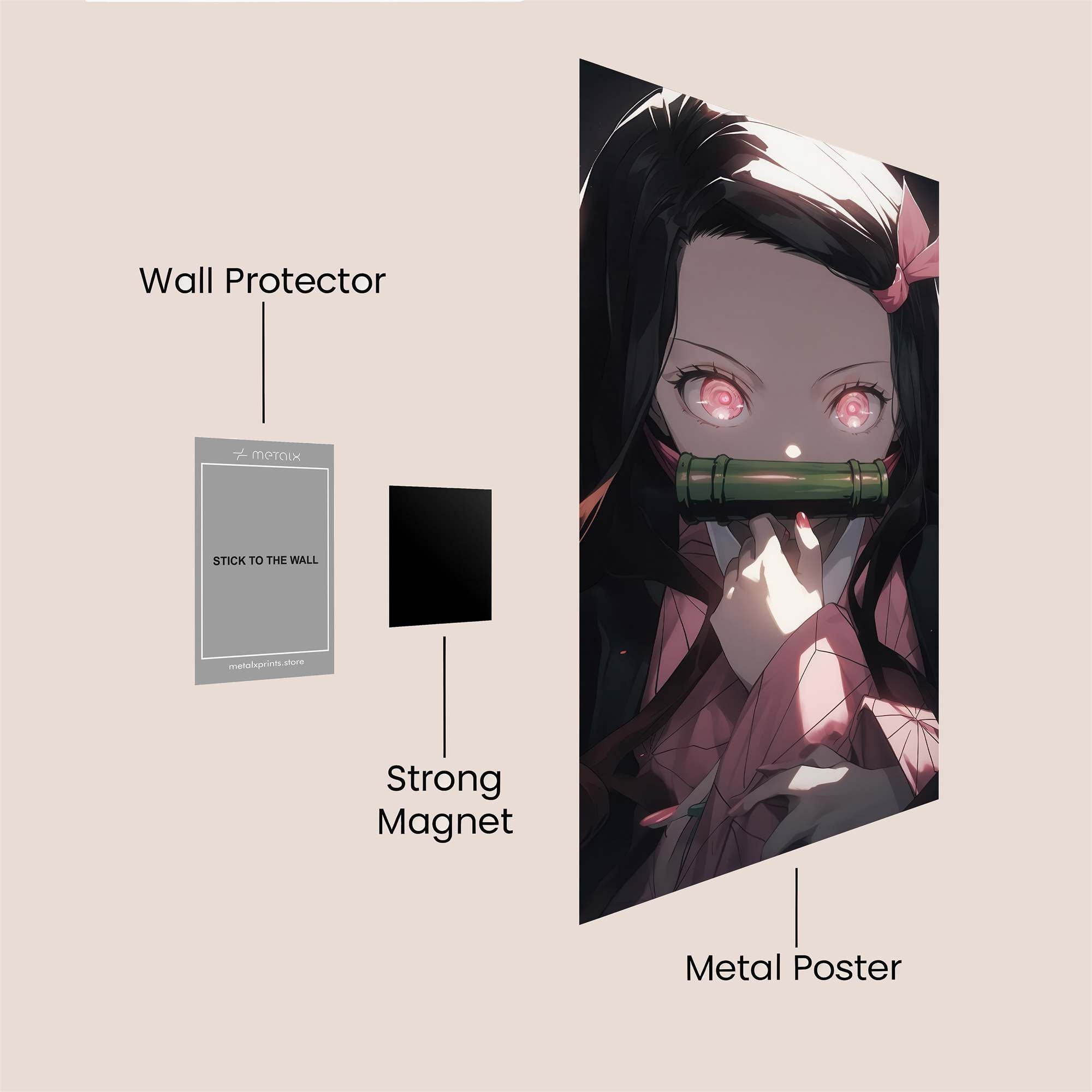 Nezuko Enigmatic Safe Wall Magnetic / M