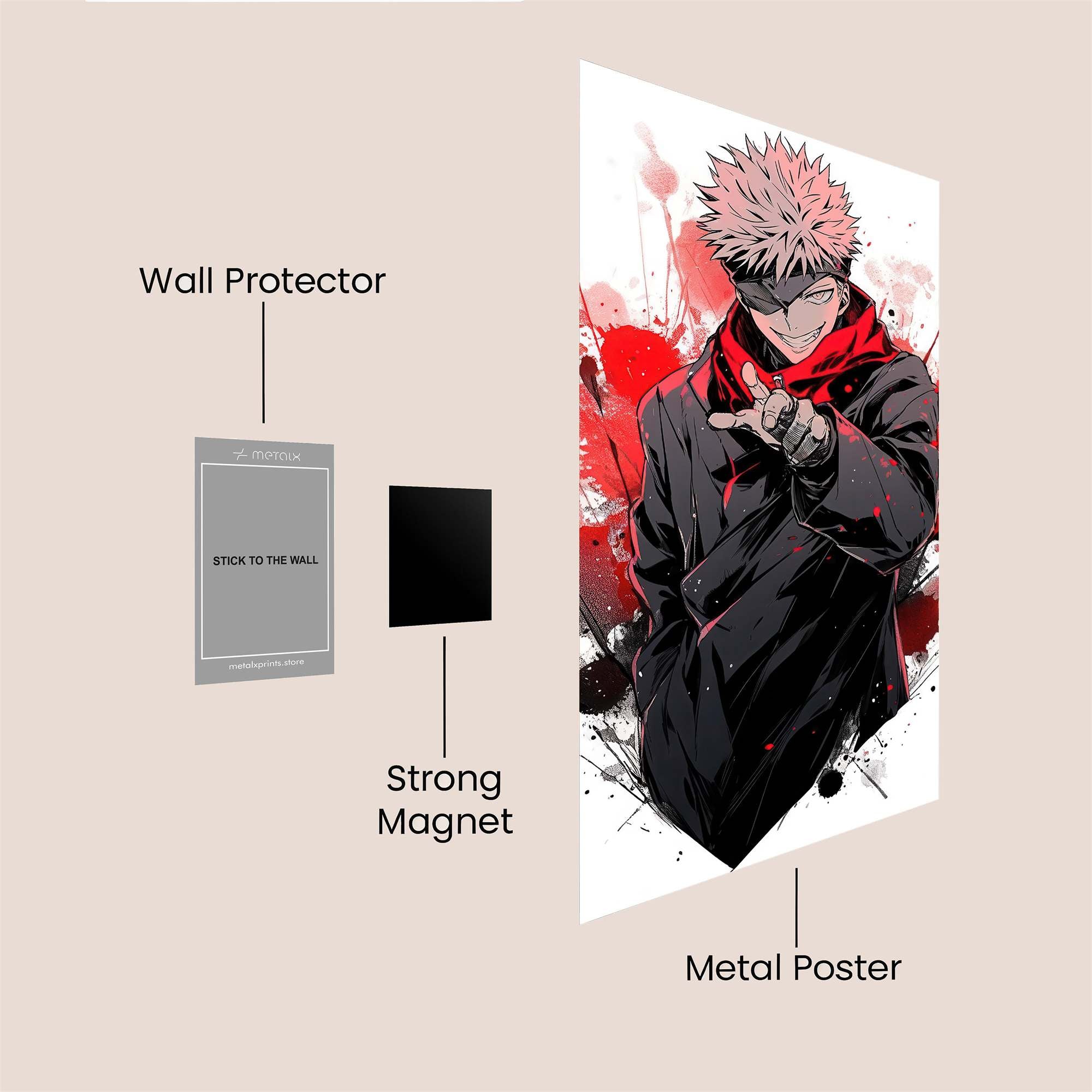 Sukuna Fierce Safe Wall Magnetic / M