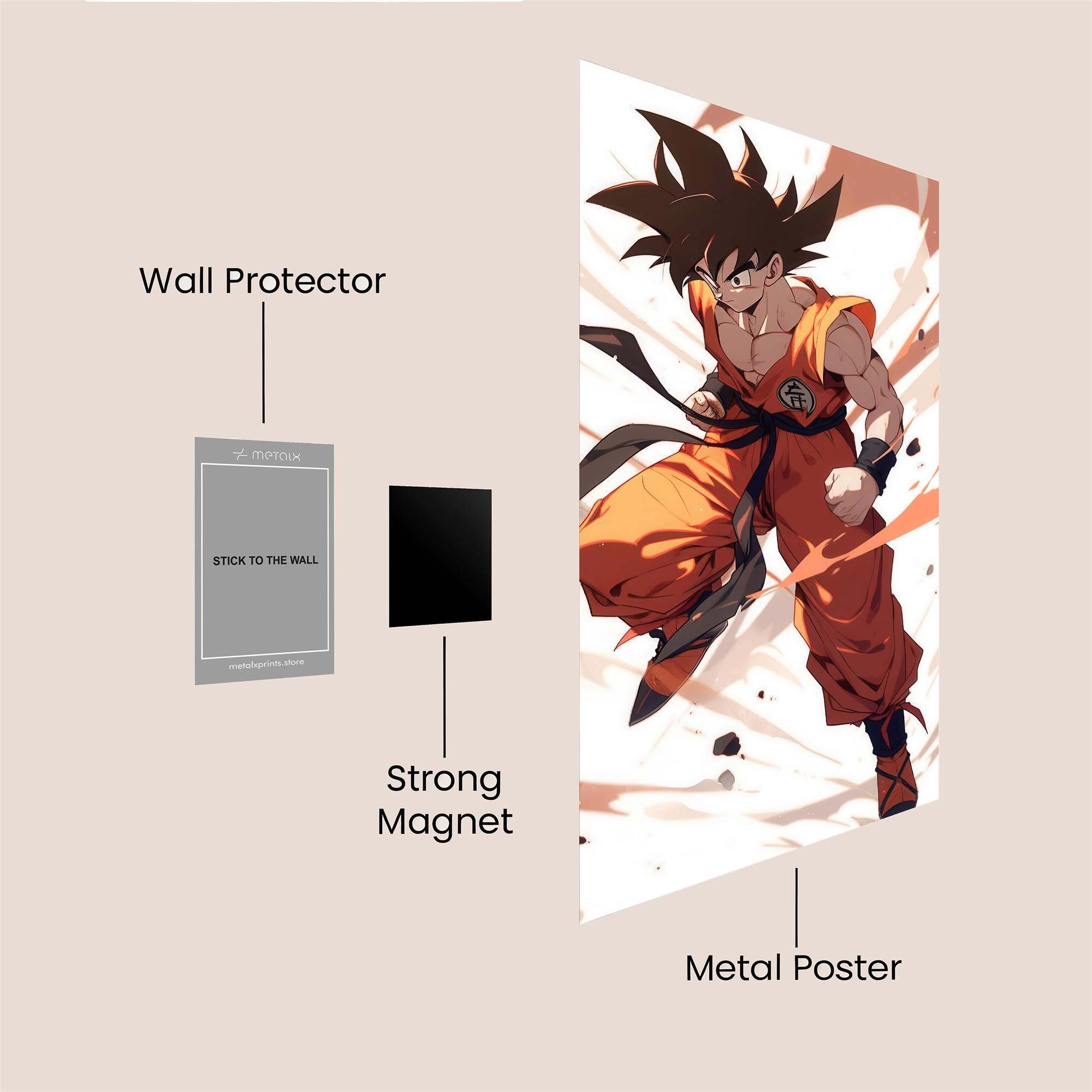 Goku Fierce Safe Wall Magnetic / M