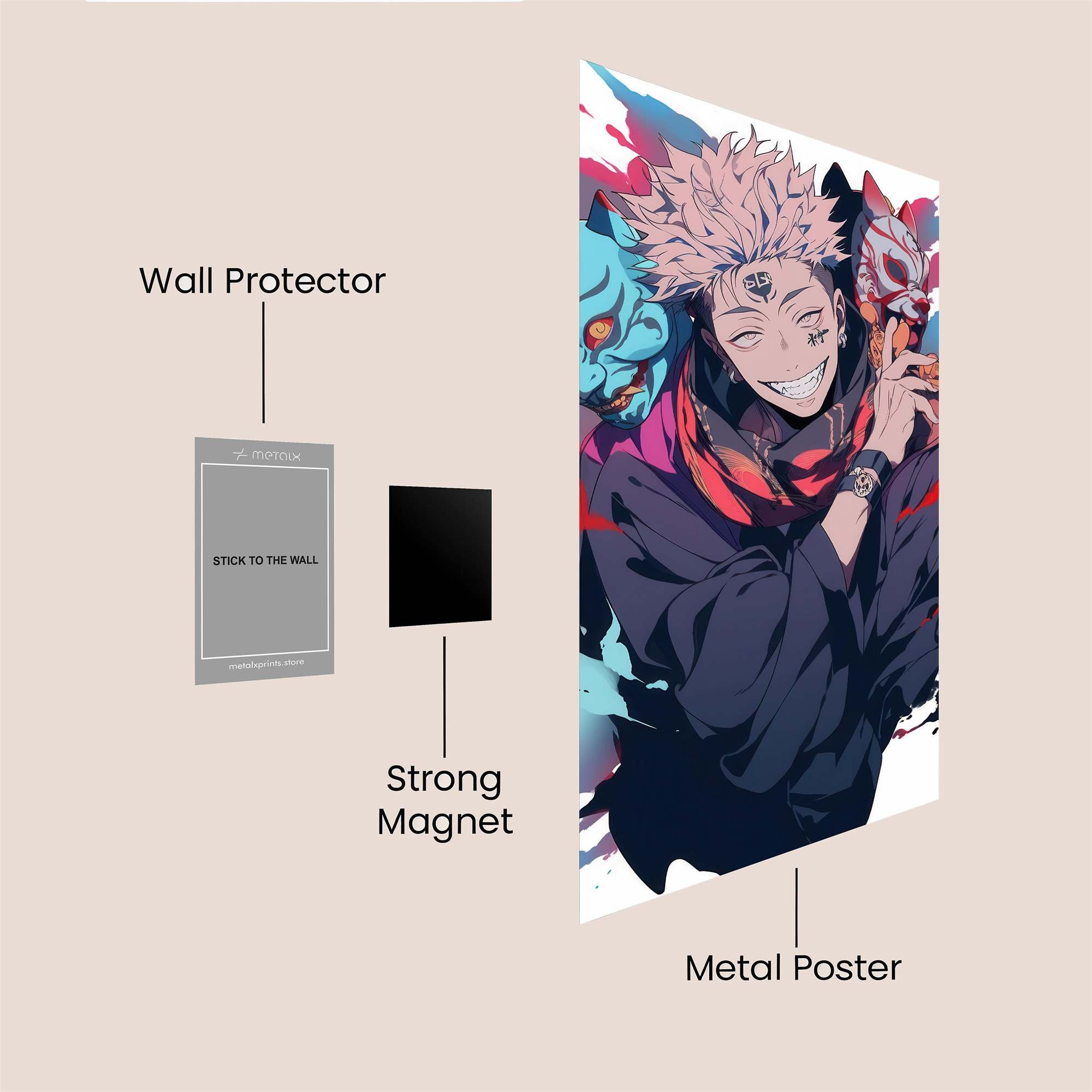 Sukuna Vibrant Safe Wall Magnetic / M