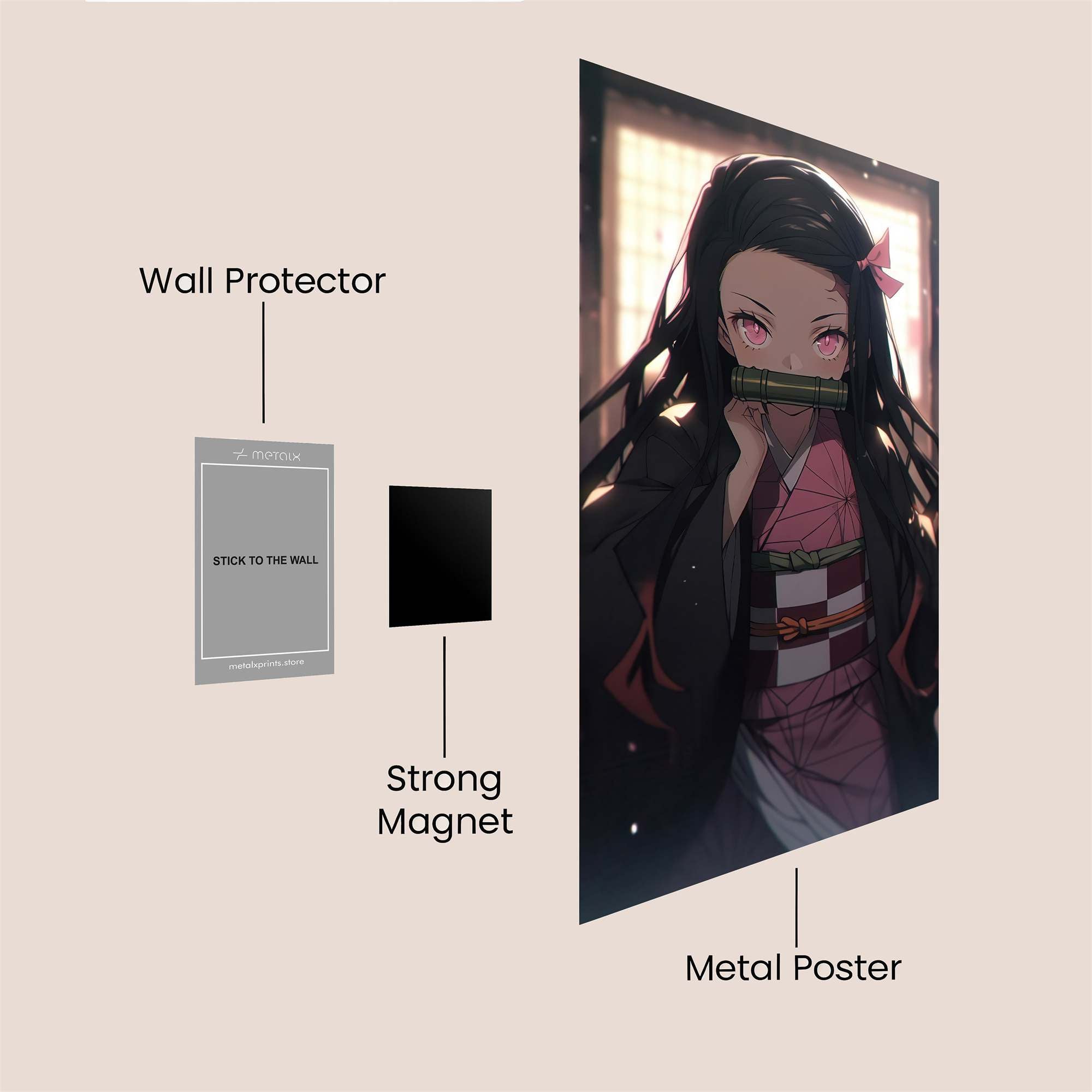 Nezuko Serene Safe Wall Magnetic / M