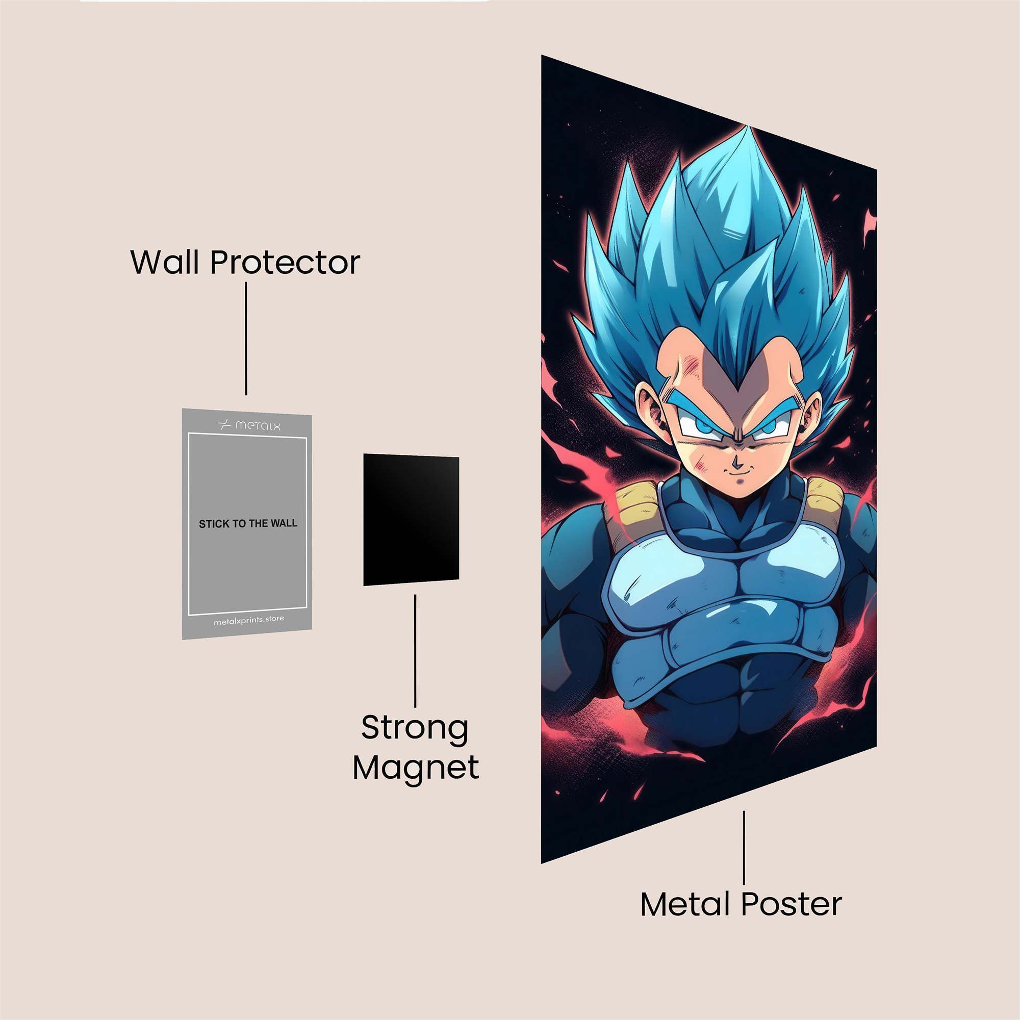 Vegeta Valor Safe Wall Magnetic / M