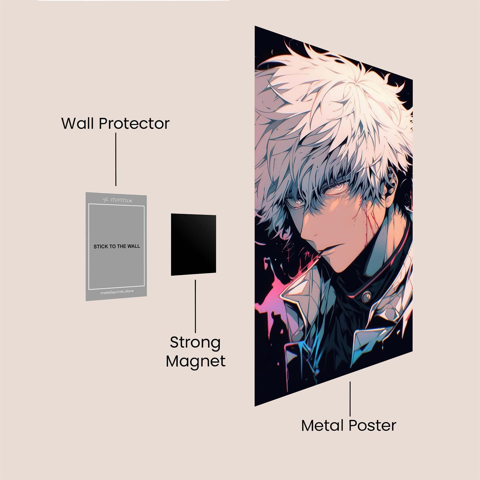 Gintoki Melancholy Safe Wall Magnetic / M
