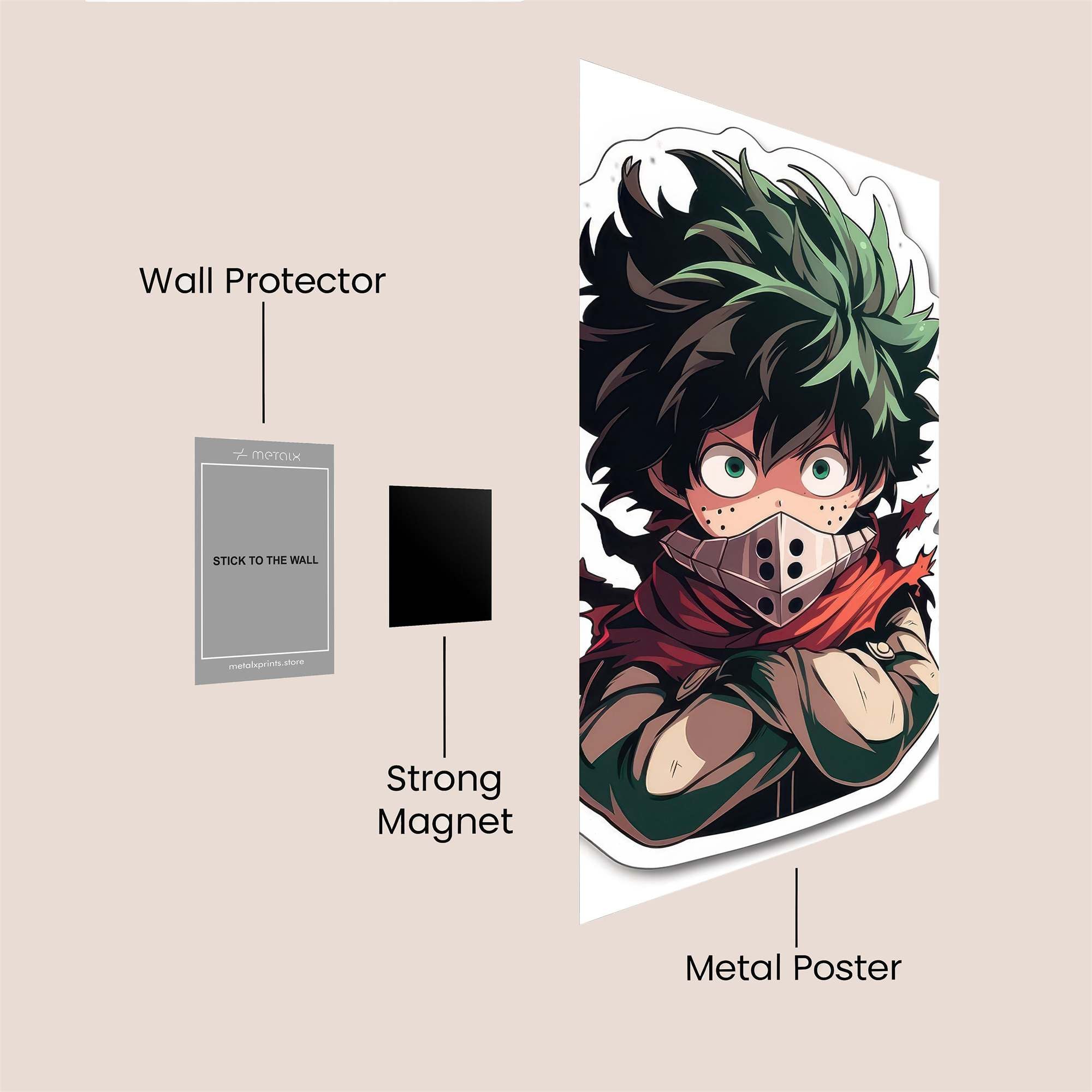 Midoriya Mysterious Safe Wall Magnetic / M