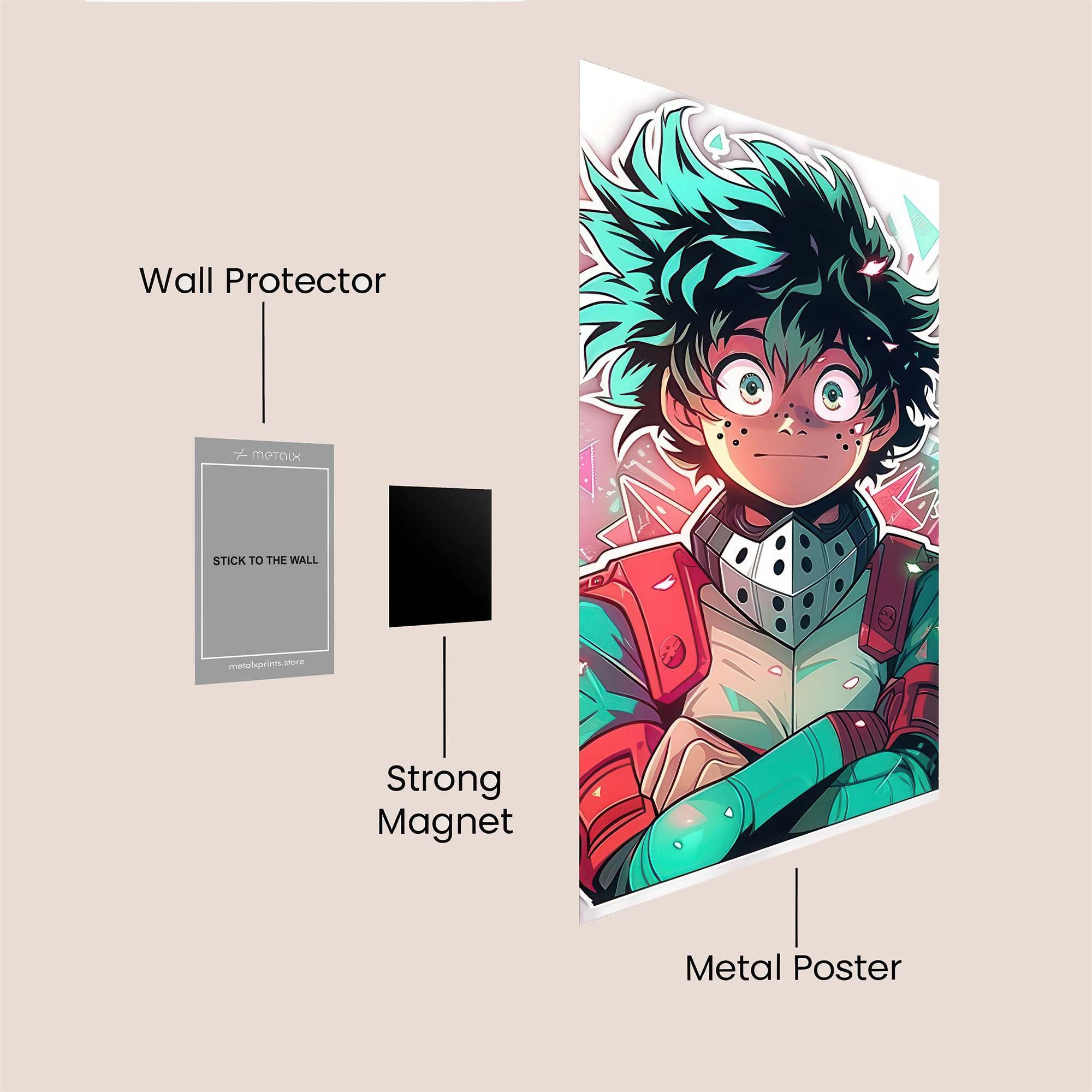 Izuku Determined Safe Wall Magnetic / M