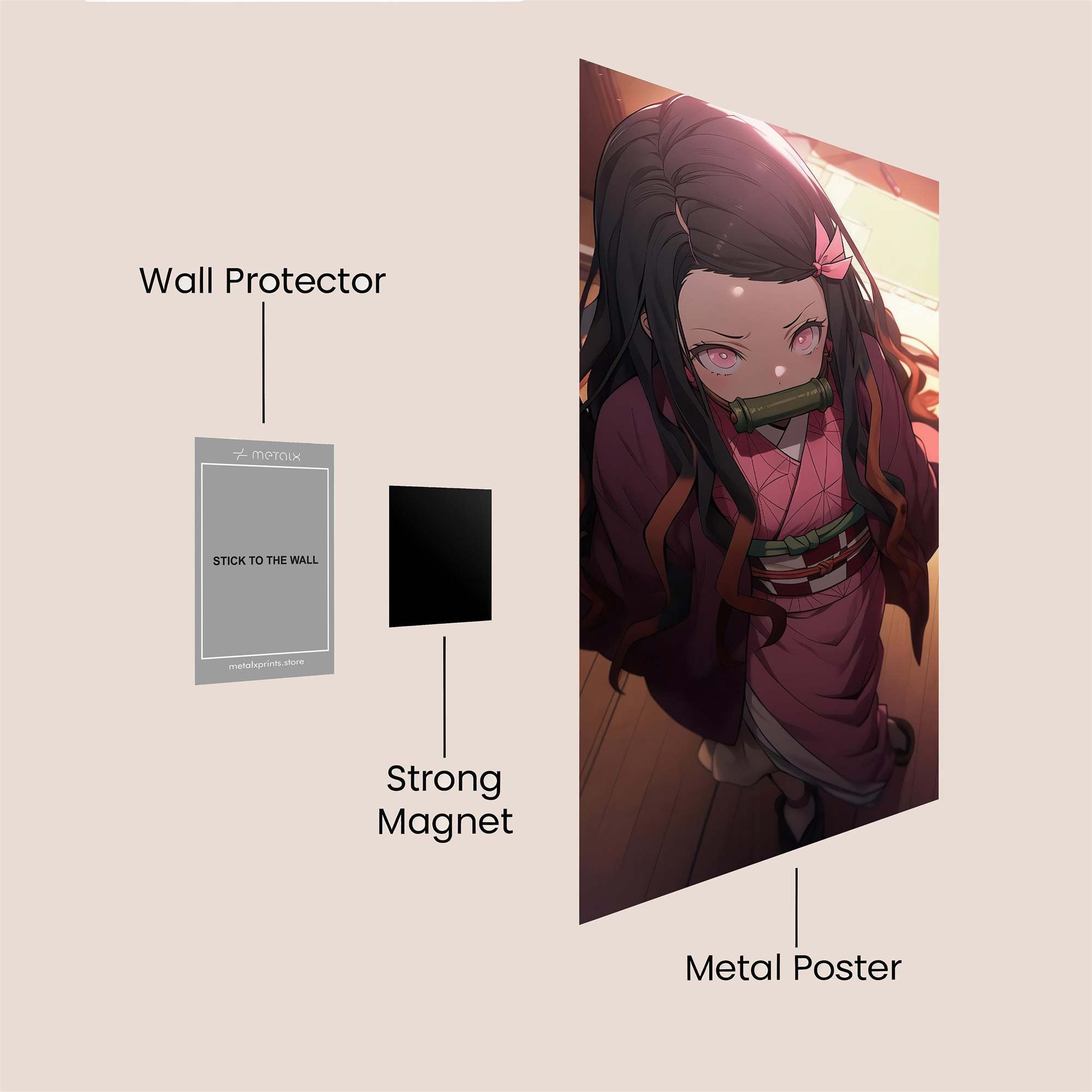 Nezuko Serene Safe Wall Magnetic / M