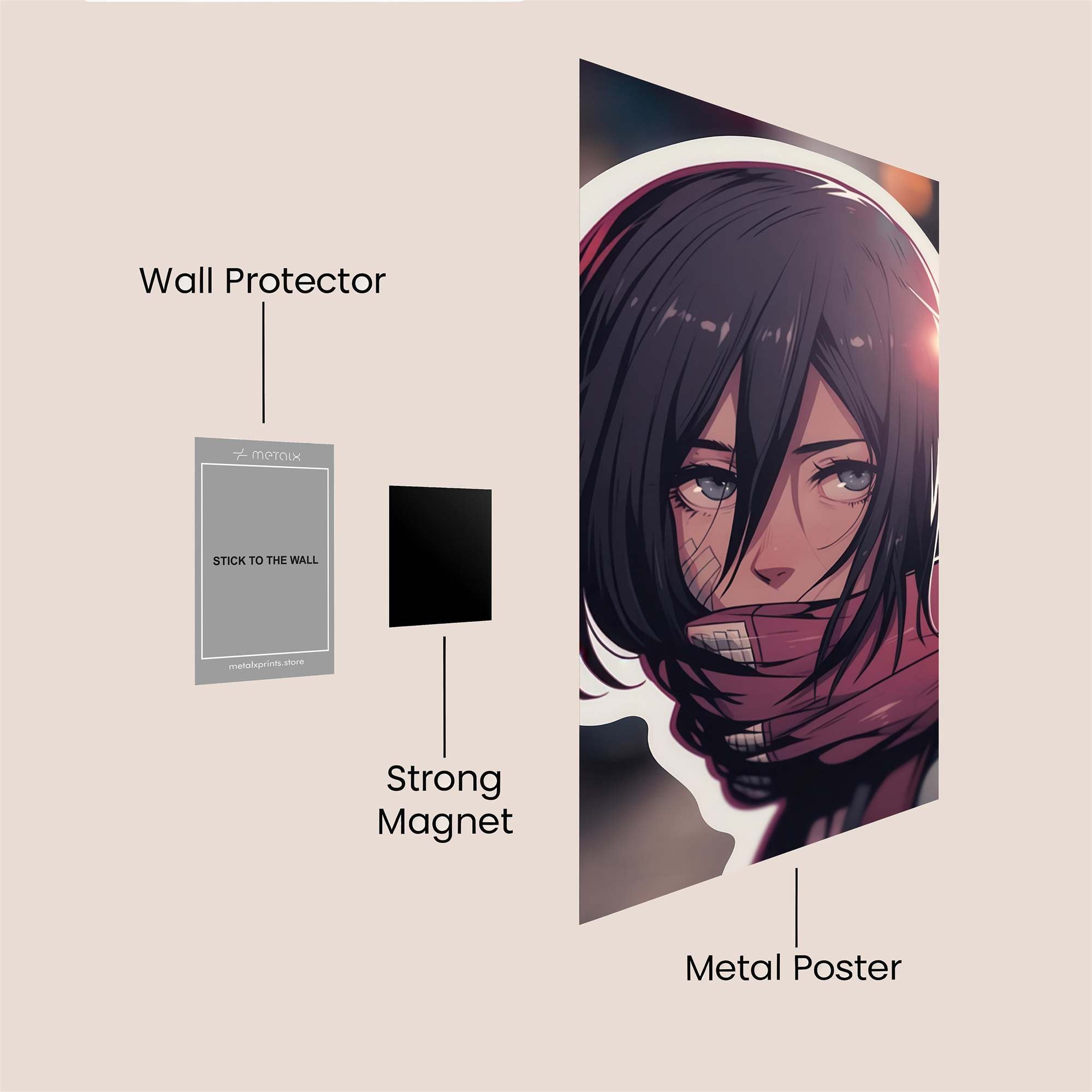 Mikasa Serene Safe Wall Magnetic / M