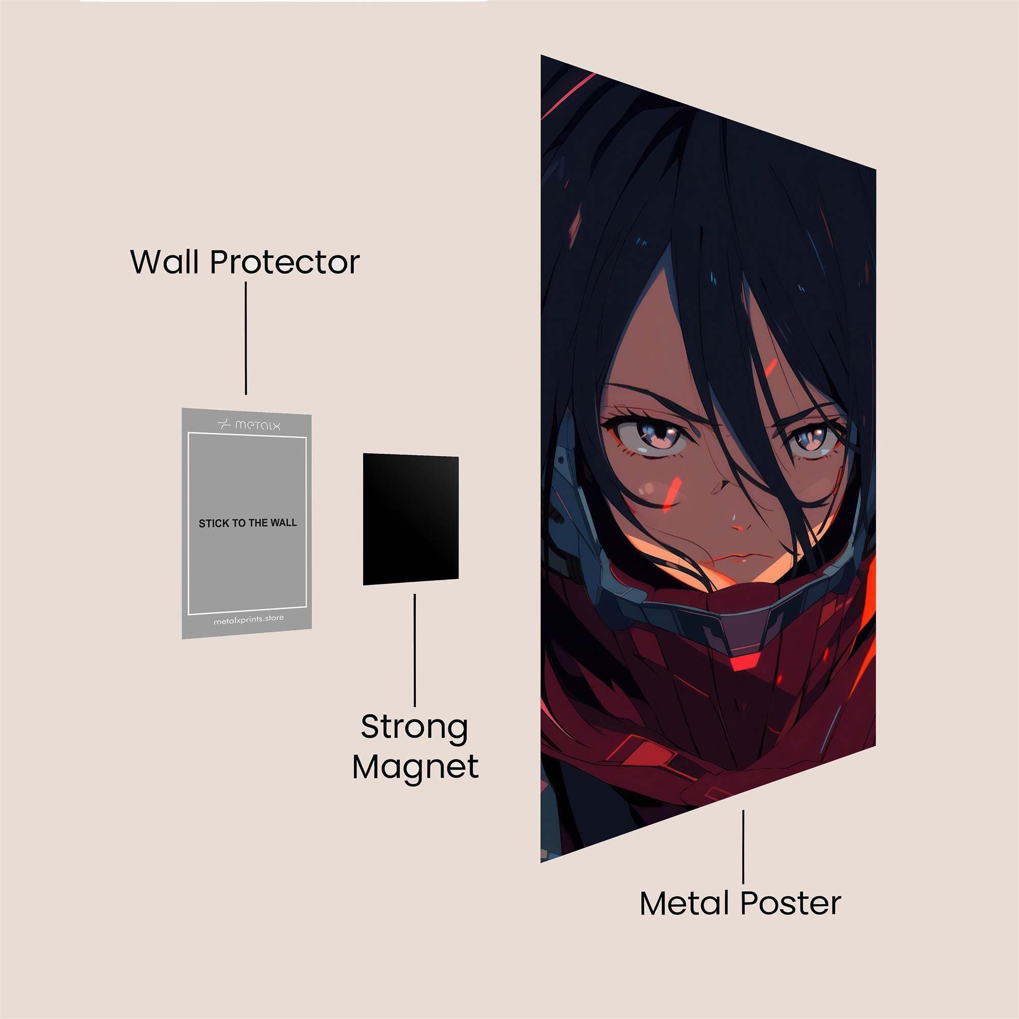 Mikasa Fierce Safe Wall Magnetic / M