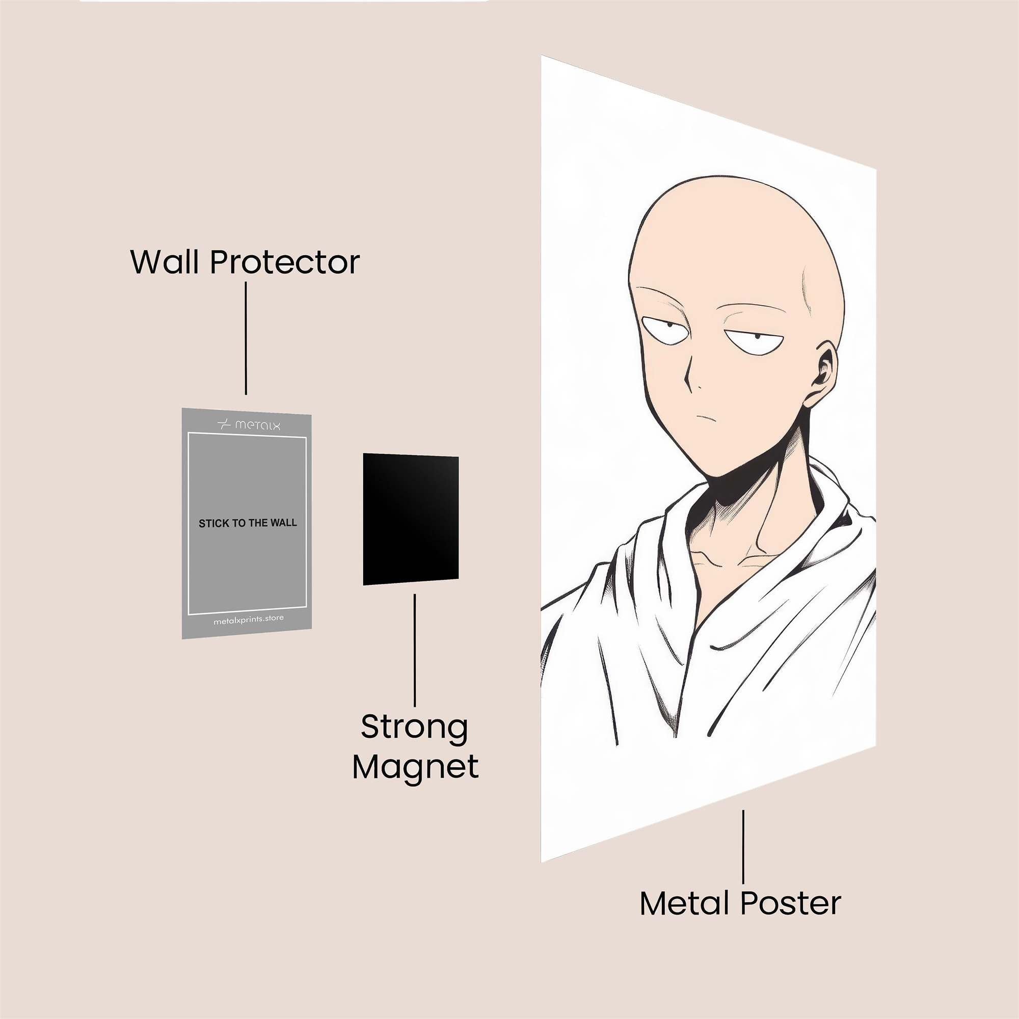 Saitama Zen Safe Wall Magnetic / M