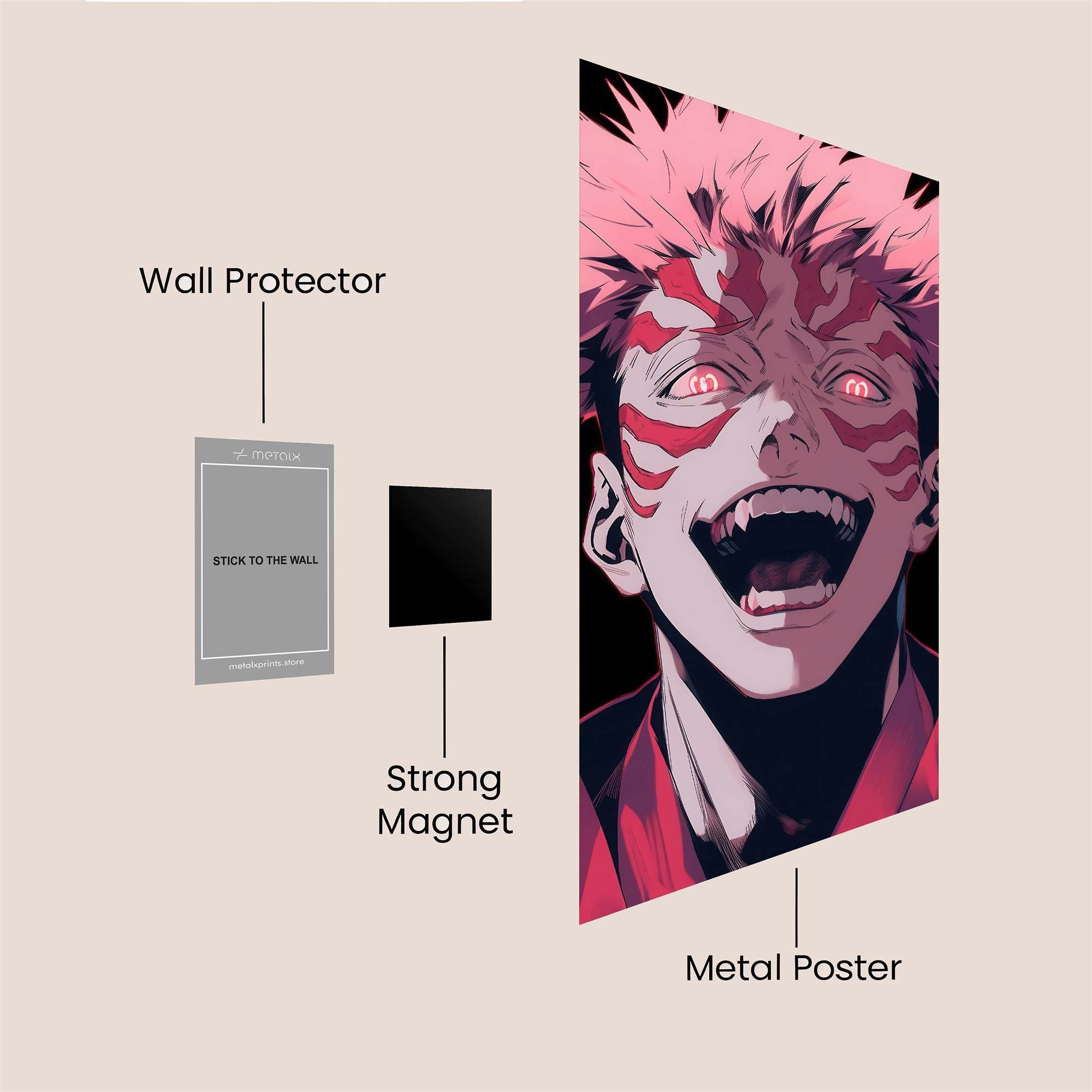 Sukuna Frenzied Safe Wall Magnetic / M