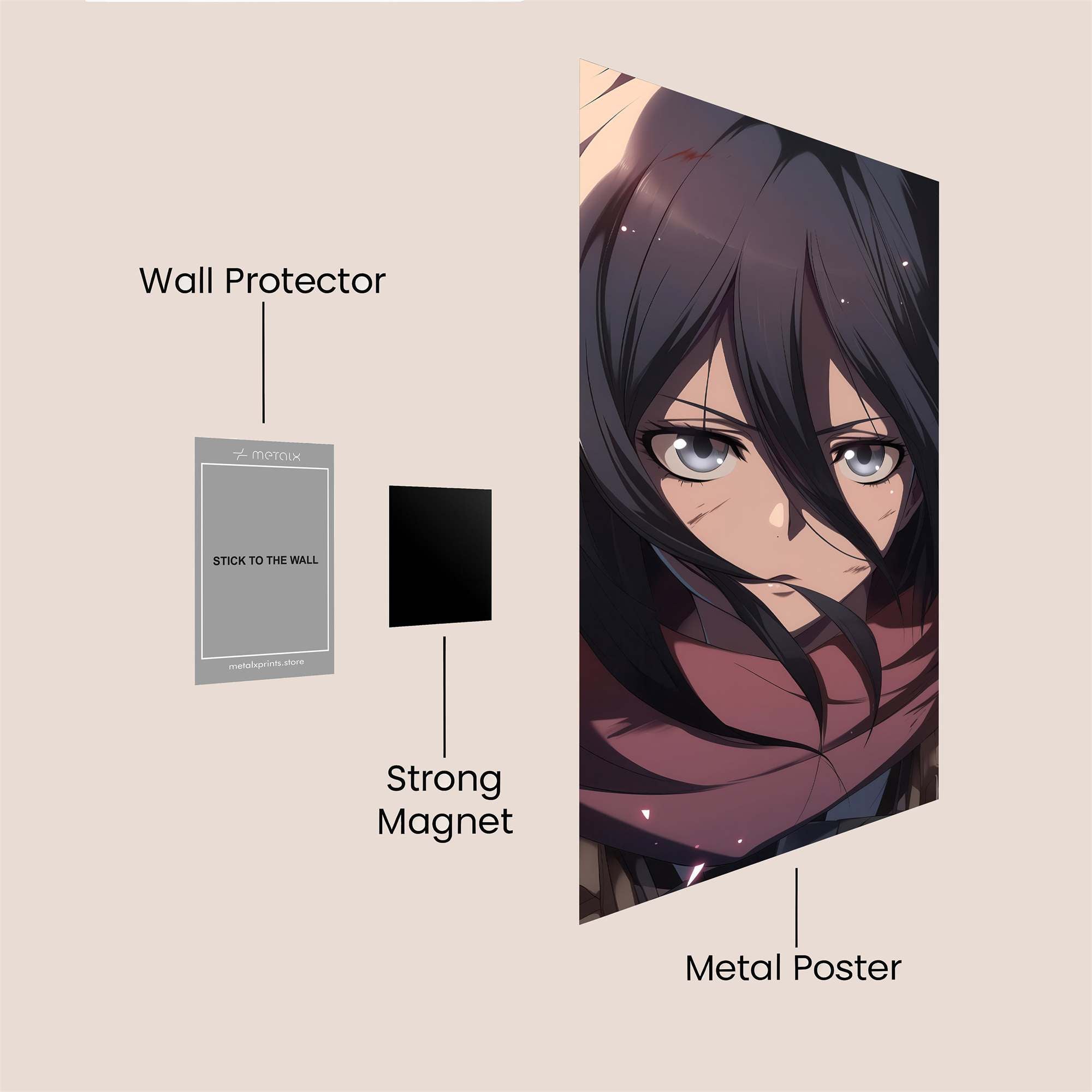 Mikasa Sombre Safe Wall Magnetic / M