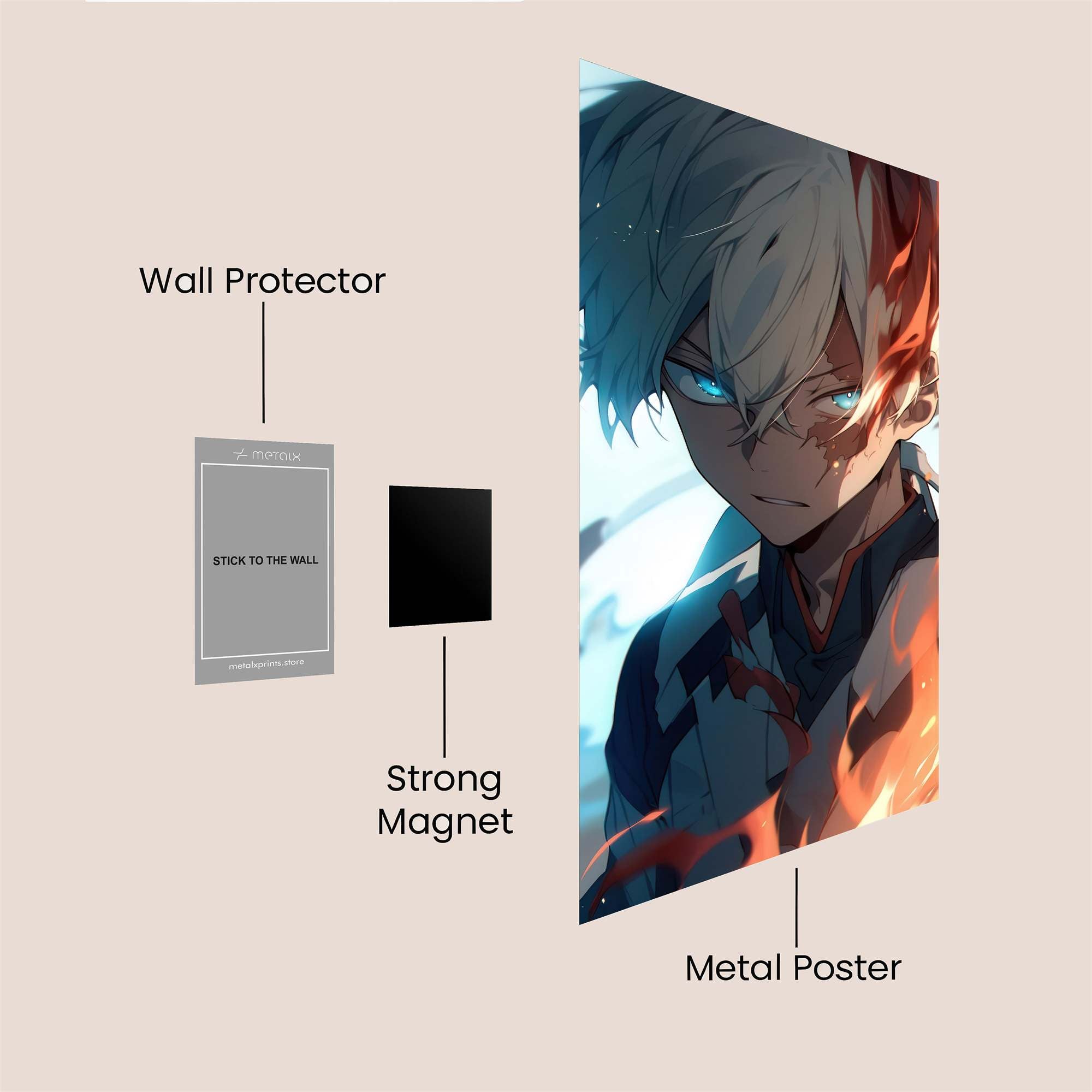 Todoroki Tempest Safe Wall Magnetic / M