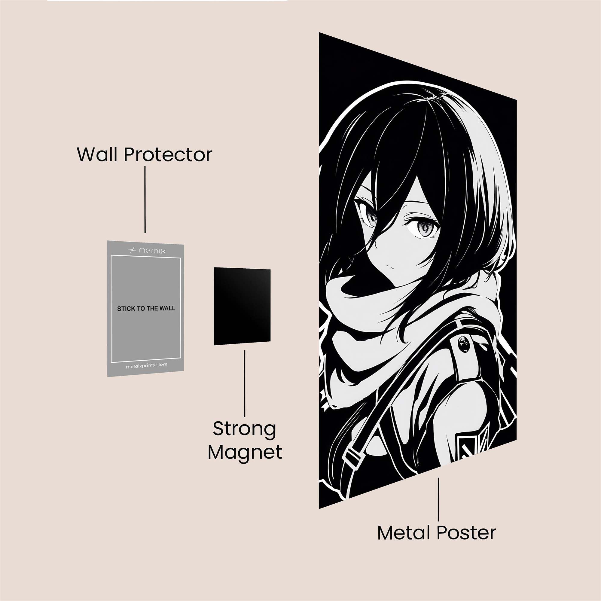 Mikasa Serene Safe Wall Magnetic / M