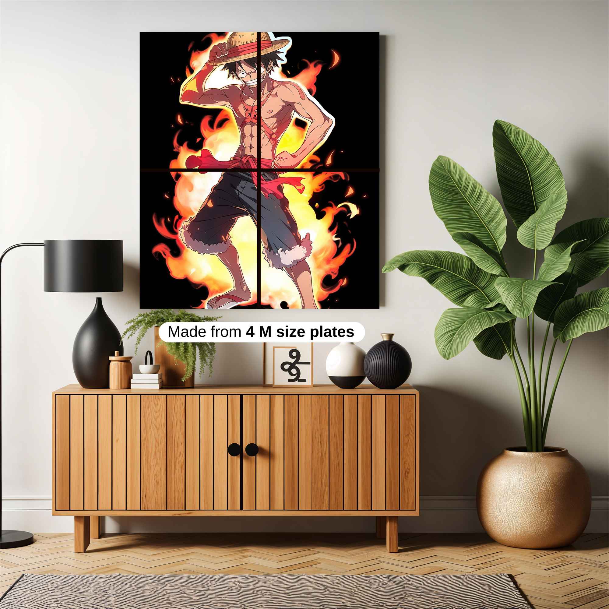 Luffy Blaze Safe Wall Magnetic / M