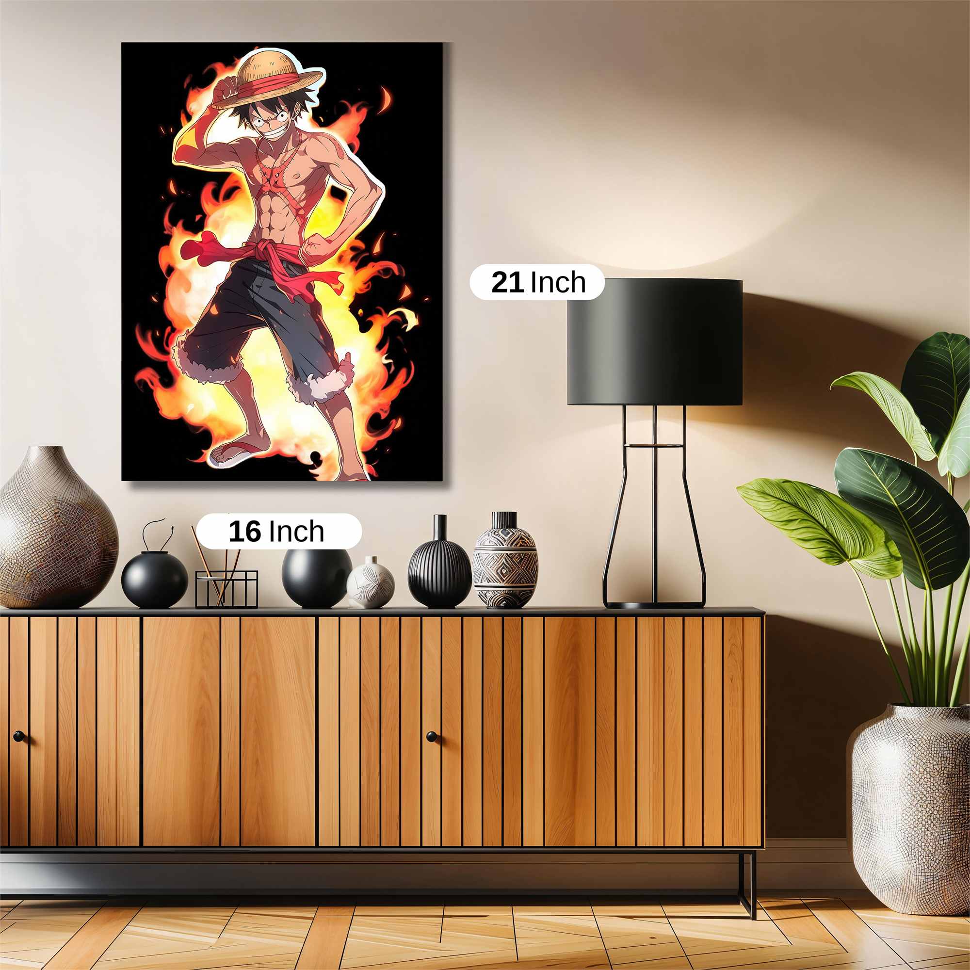 Luffy Blaze Safe Wall Magnetic / M