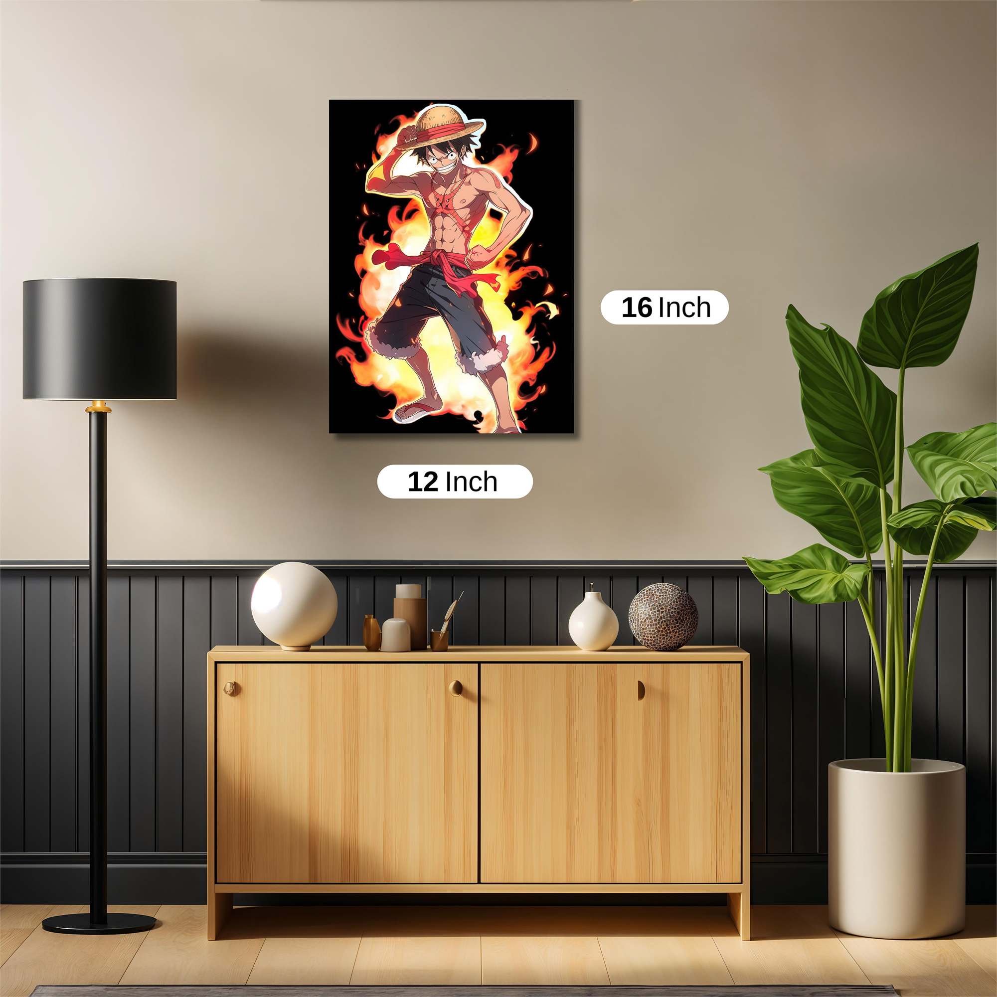 Luffy Blaze Safe Wall Magnetic / M