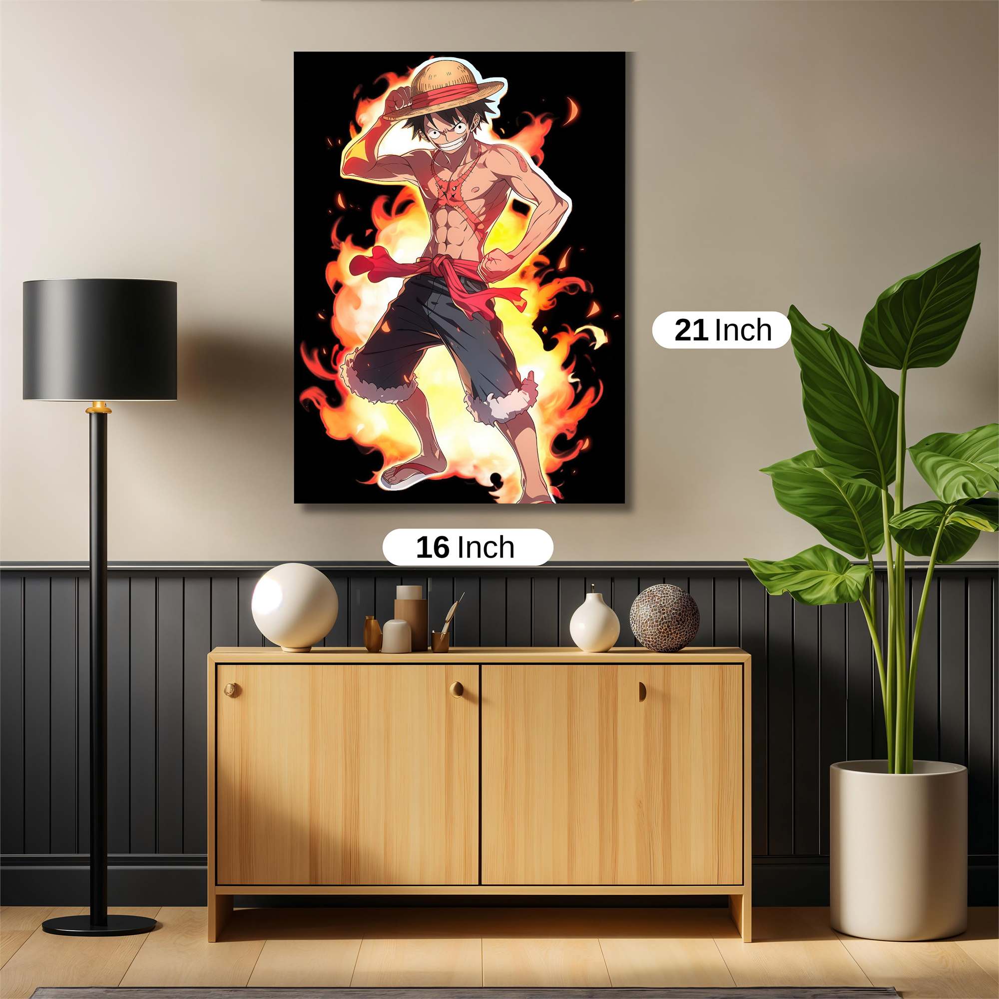 Luffy Blaze Safe Wall Magnetic / M