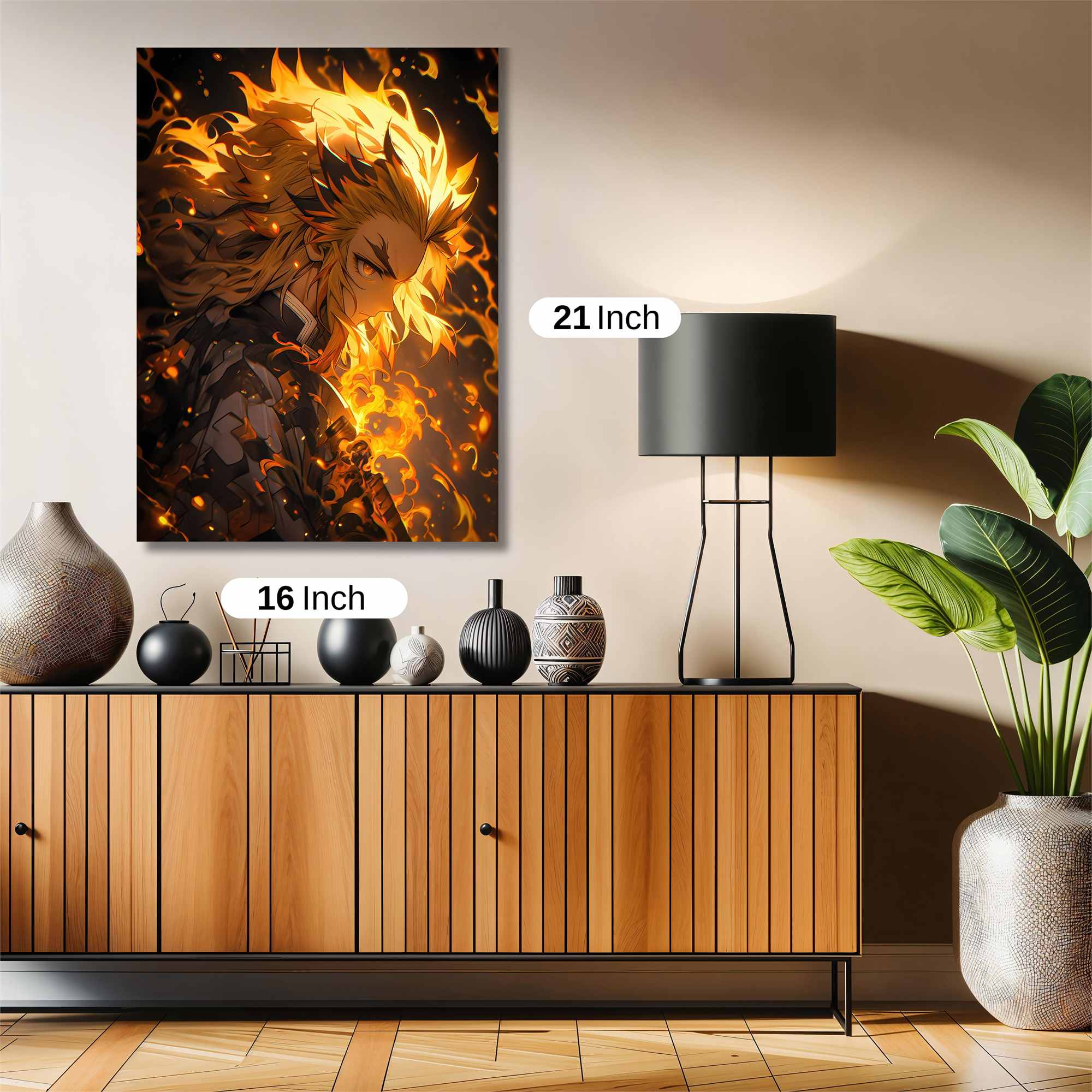 Flame Warrior Safe Wall Magnetic / M