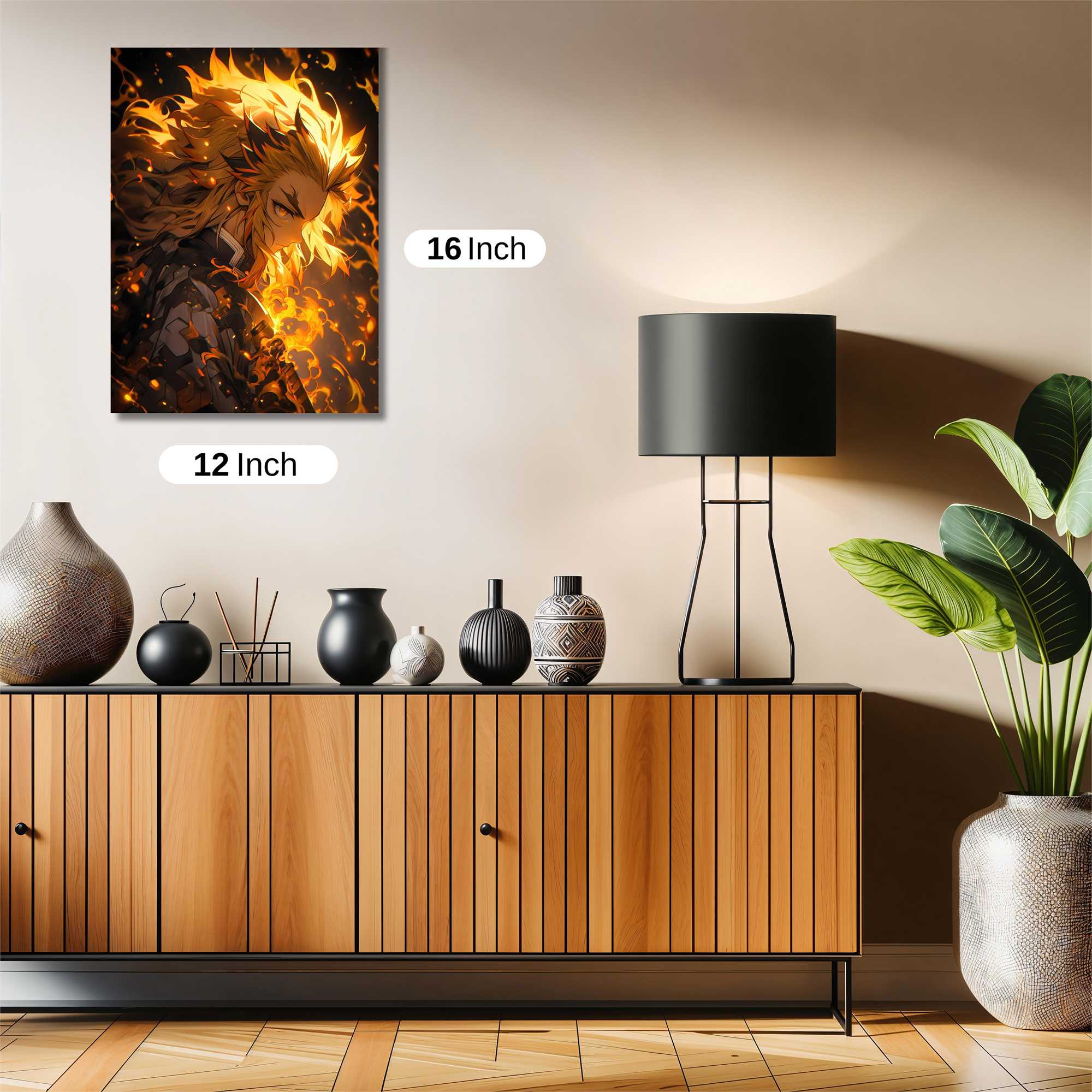 Flame Warrior Safe Wall Magnetic / M